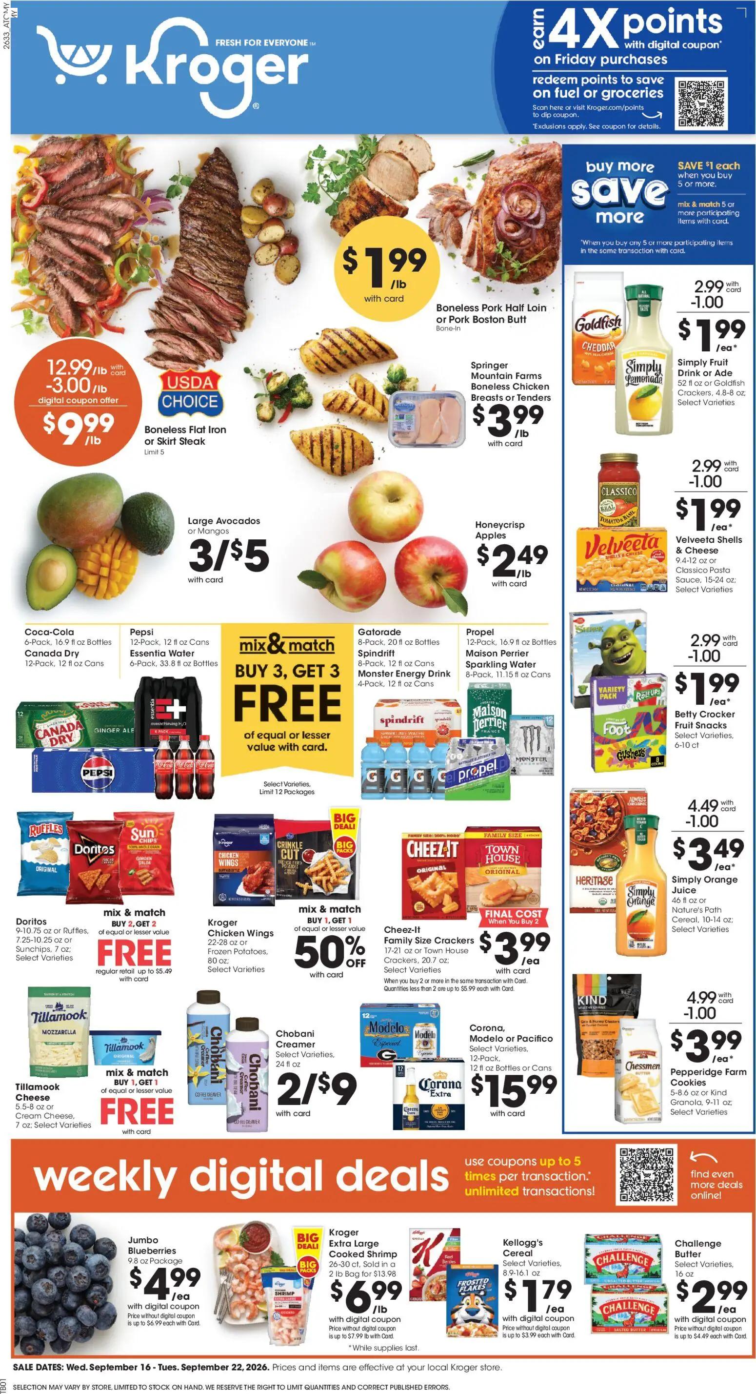 kroger - Kroger Weekly Ad - 09/16 - 09/22 2026