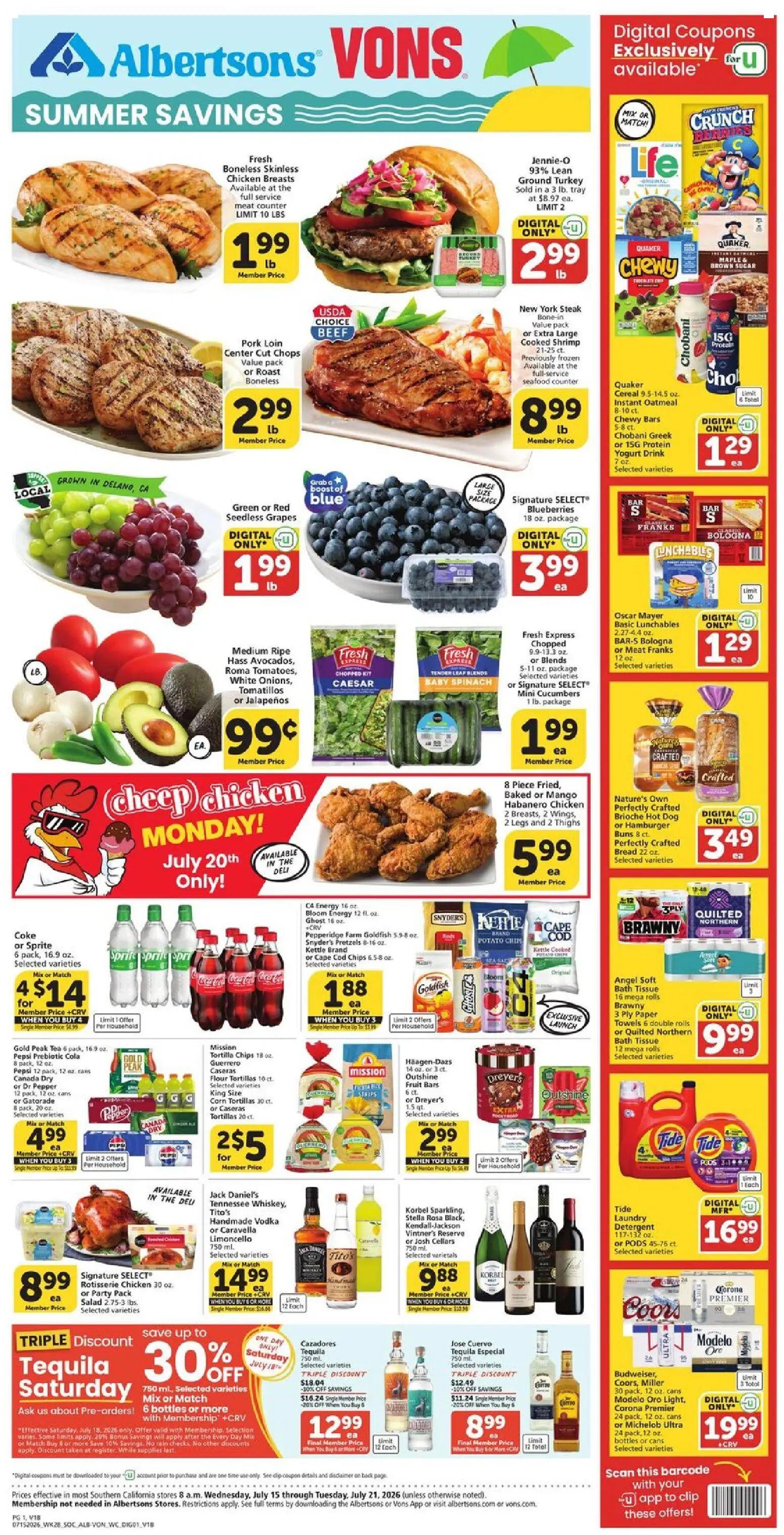 vons - Vons Weekly Ad - 07/15 - 07/21 2026