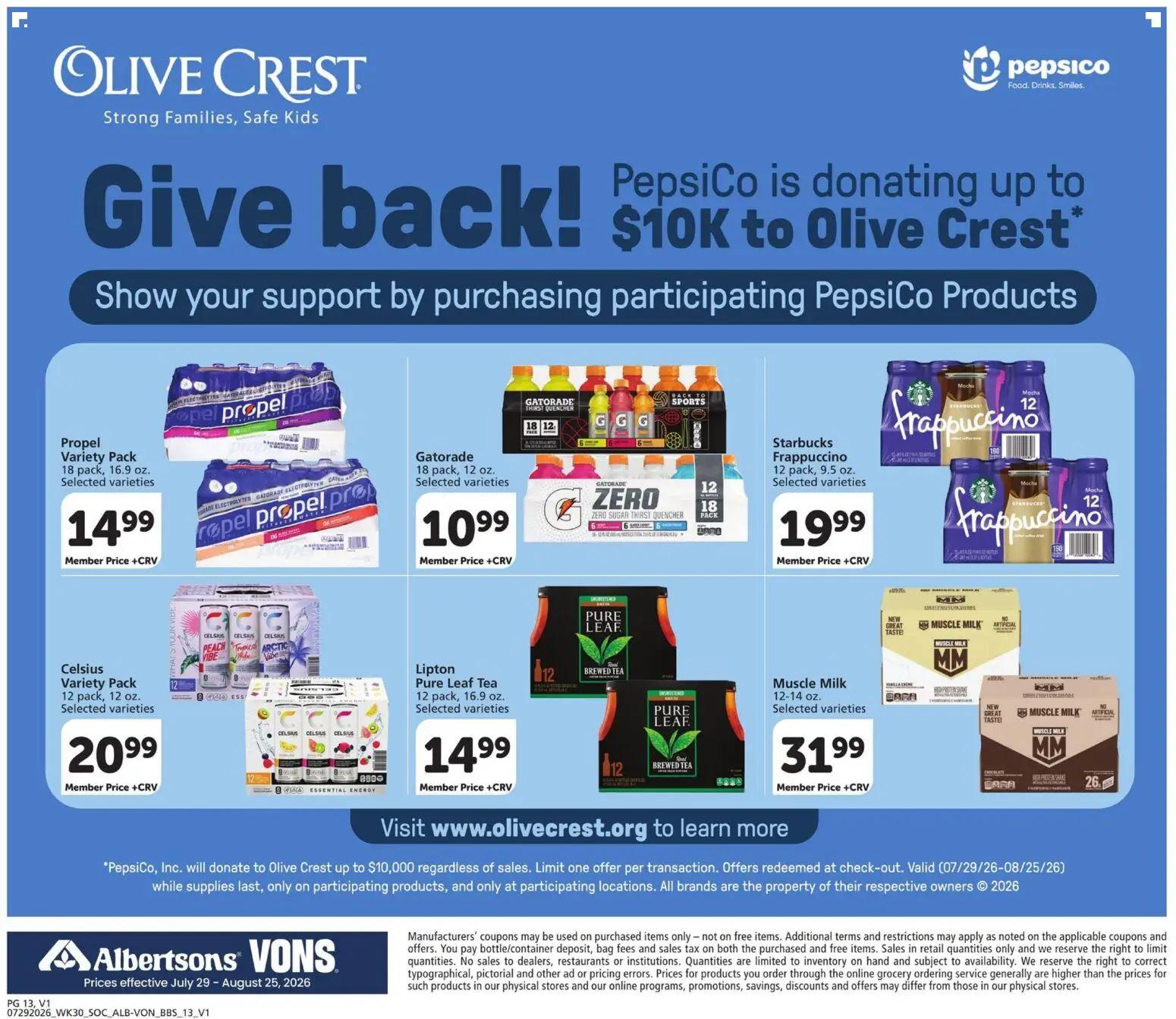 vons - Vons Big Book of Savings - 07/29 - 08/25 2026 - page: 13