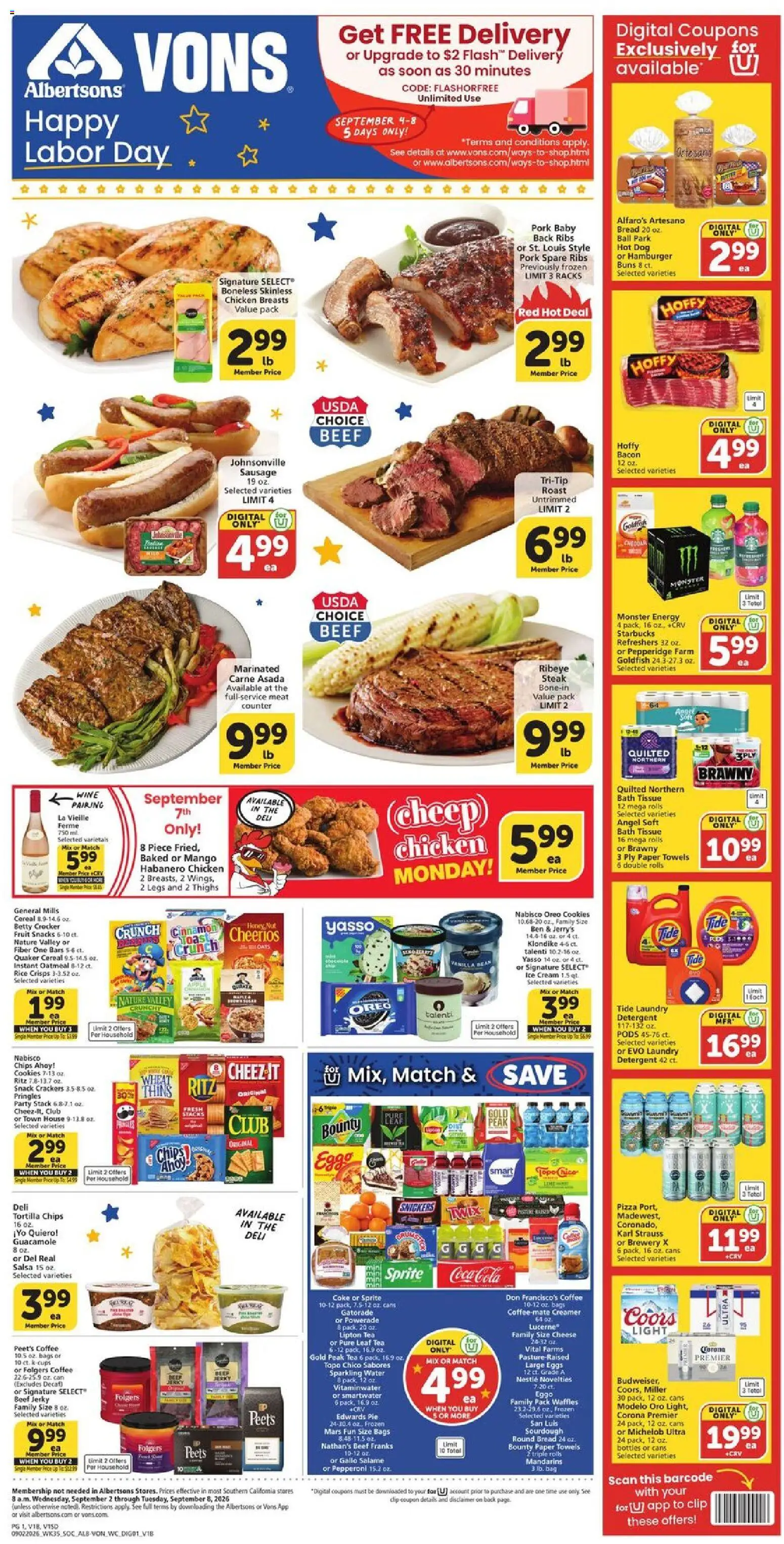 vons - Vons Weekly Ad - 09/02 - 09/08 2026