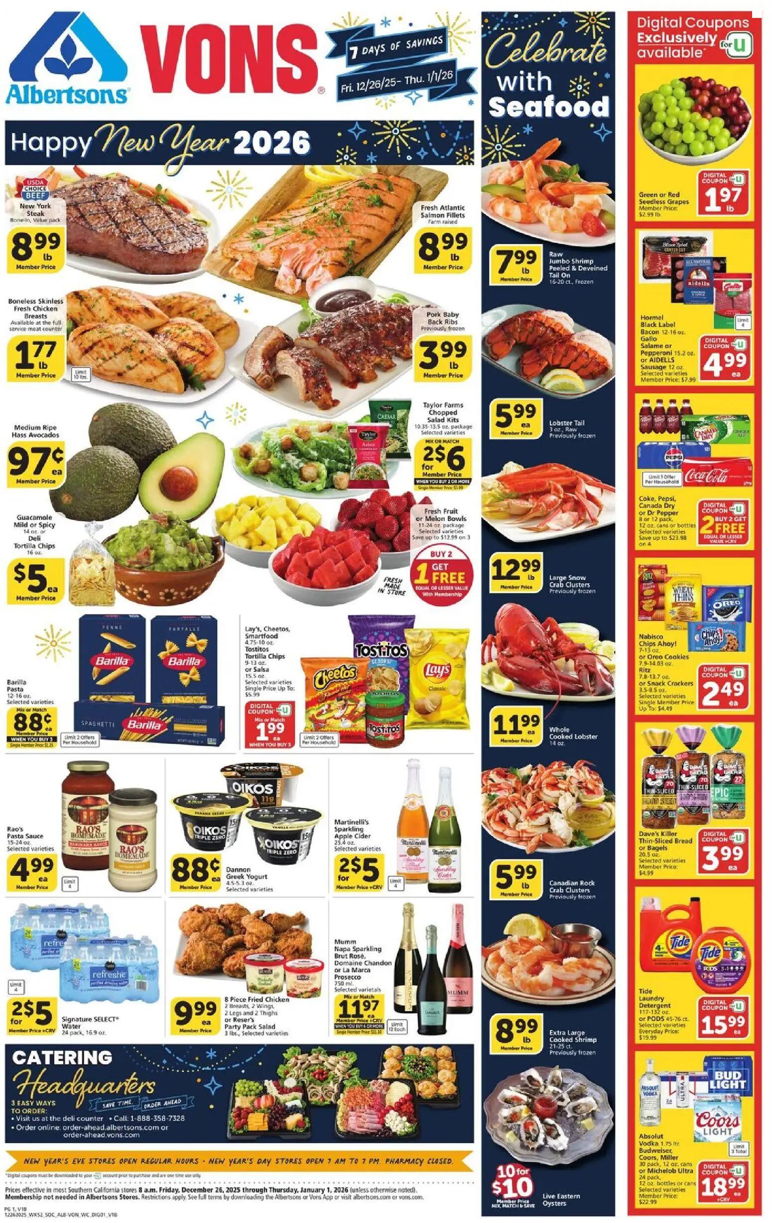 vons - Vons Weekly Ad - 12/26/2025 - 01/01/2026 2025