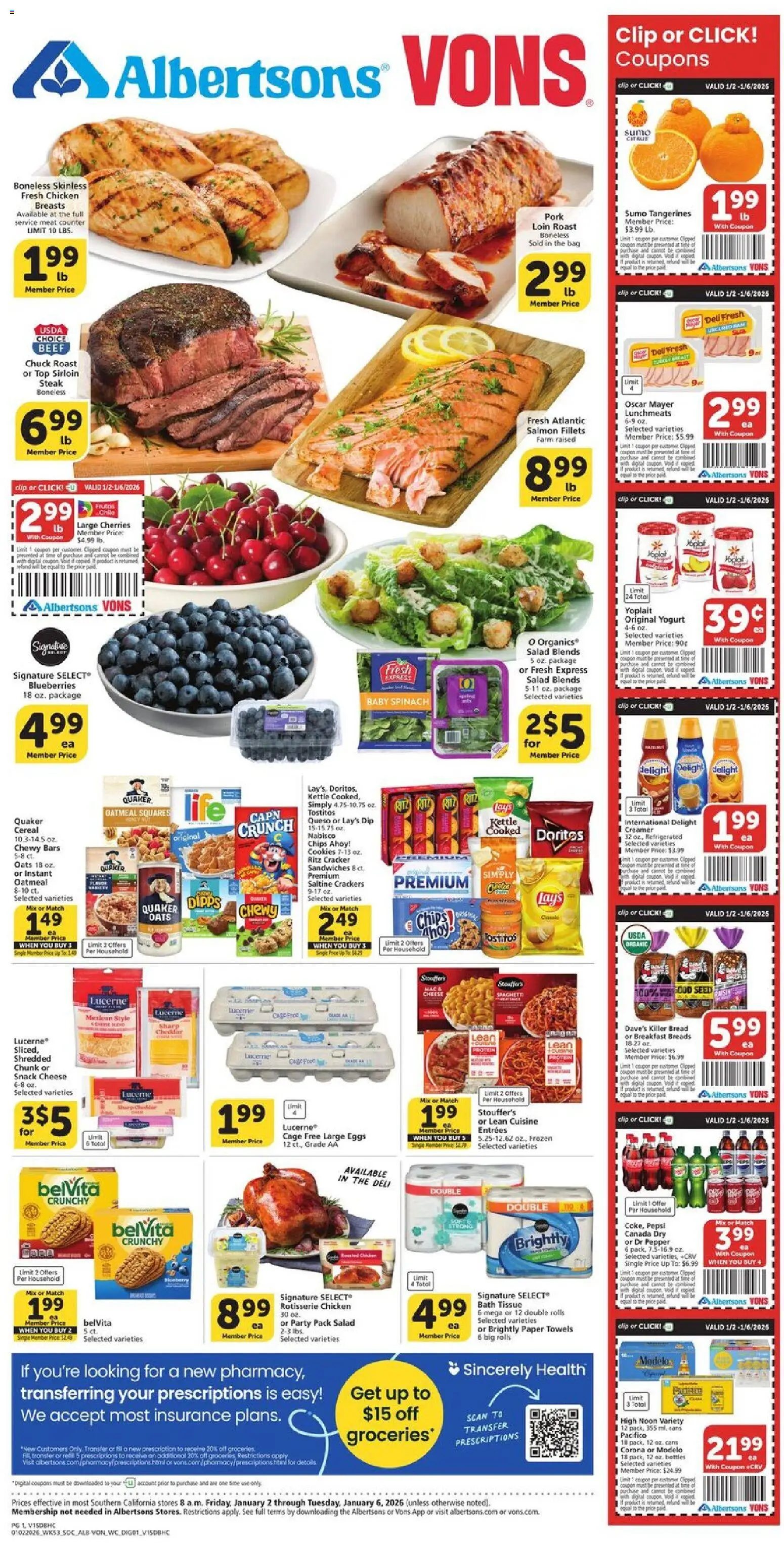 vons - Vons Weekly Ad - 01/02 - 01/06 2026