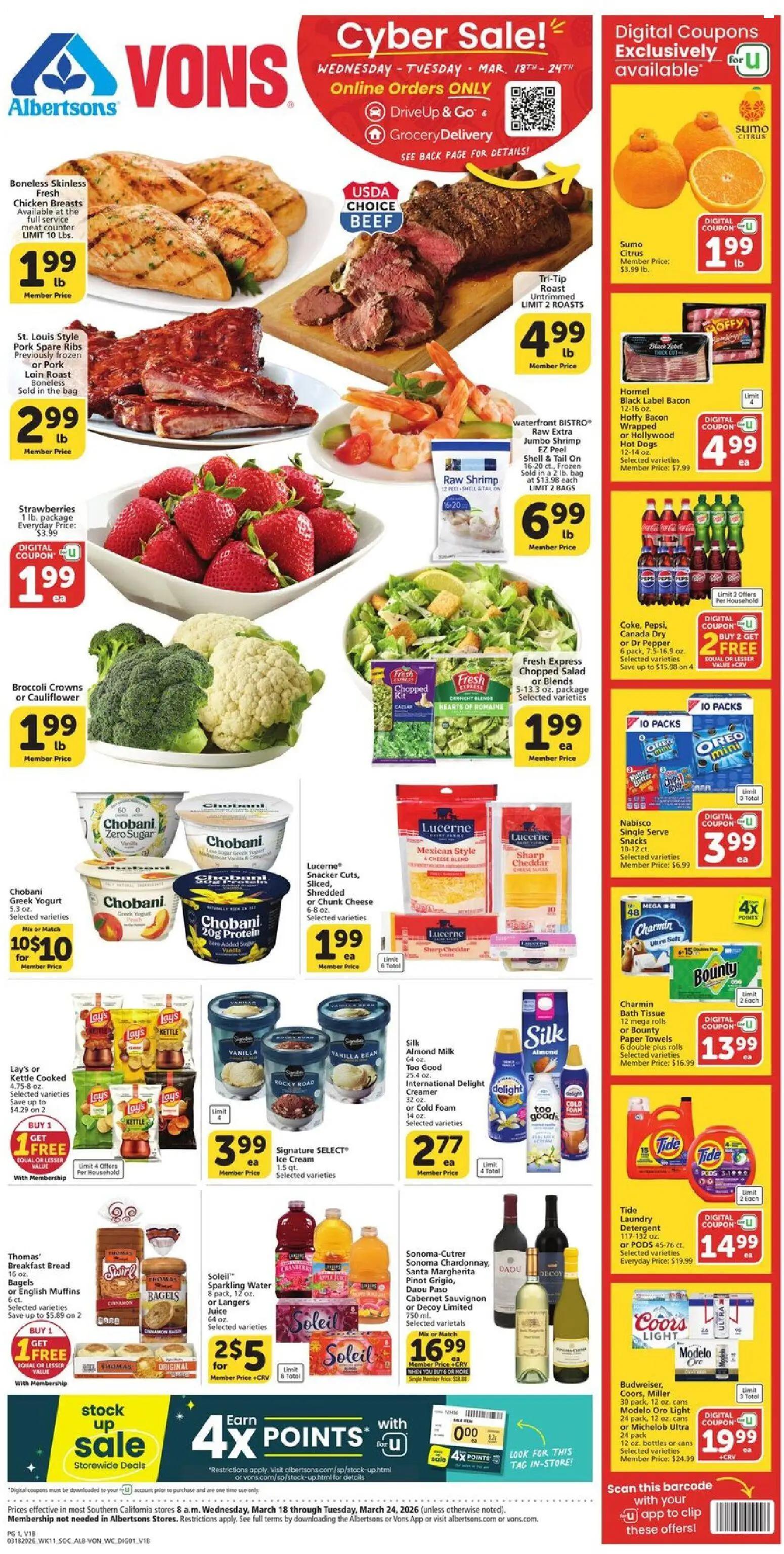 vons - Vons Weekly Ad - 03/18 - 03/24 2026