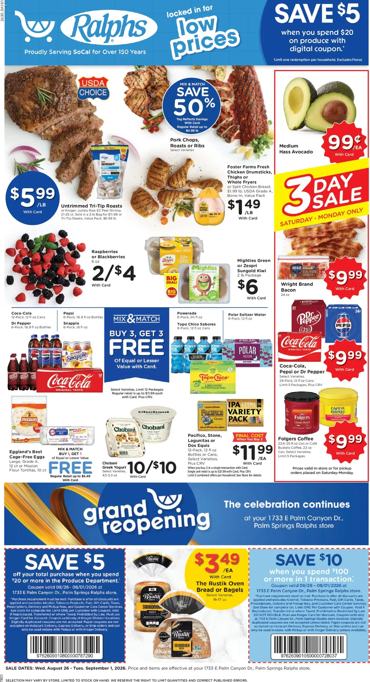 ralphs - Ralphs Weekly Ad - 08/26 - 09/01 2026 - page: 1