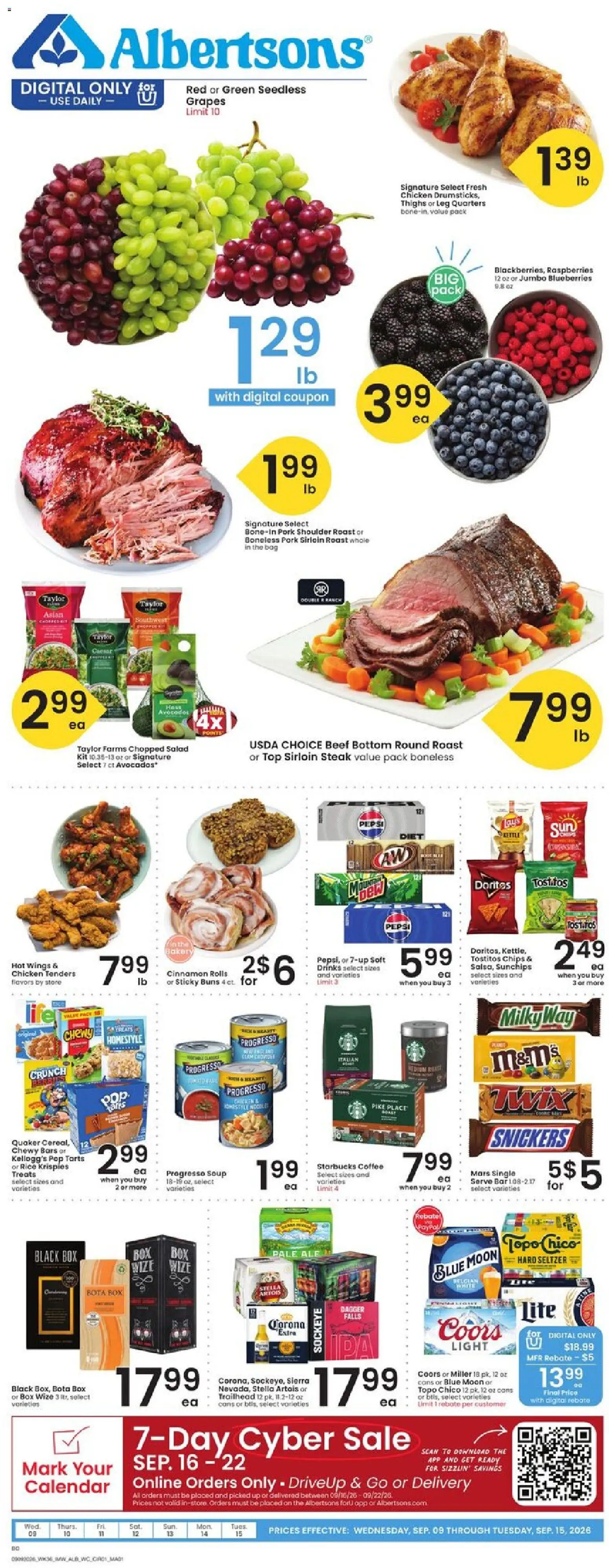 albertsons - Albertsons Weekly Ad - 09/09 - 09/15 2026