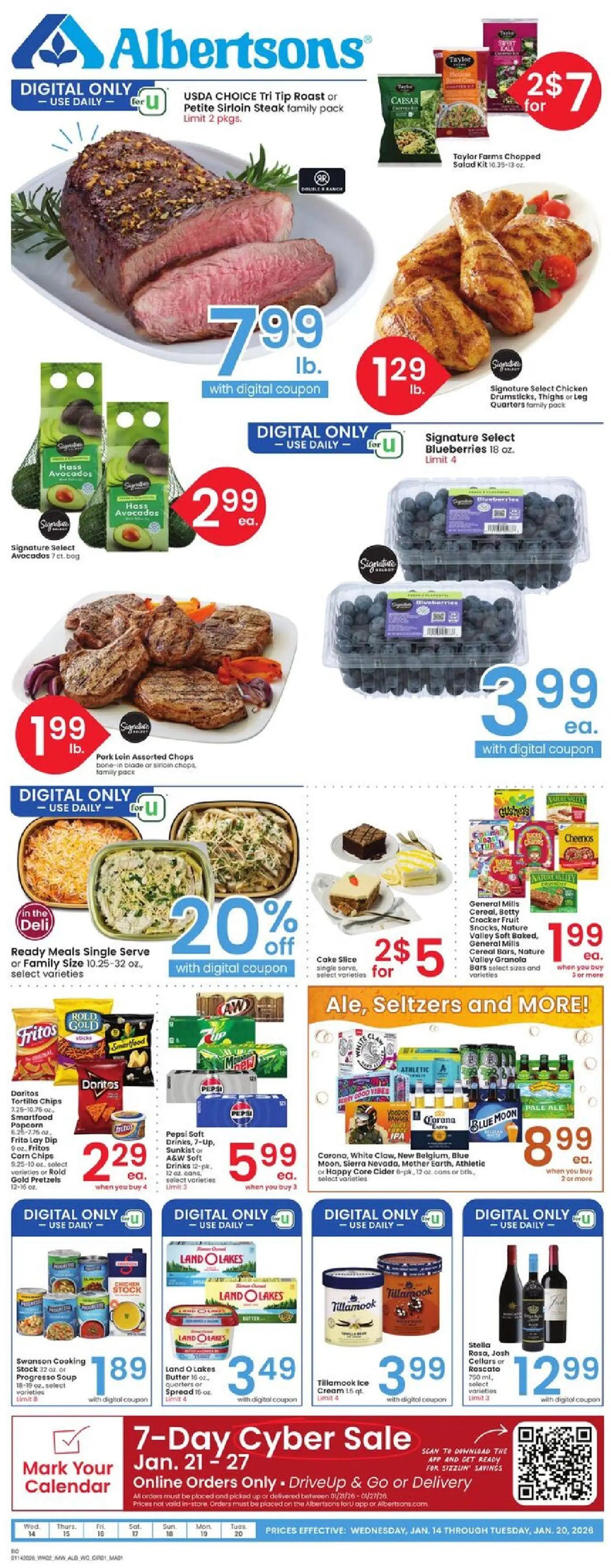 albertsons - Albertsons Weekly Ad - 01/14 - 01/20 2026