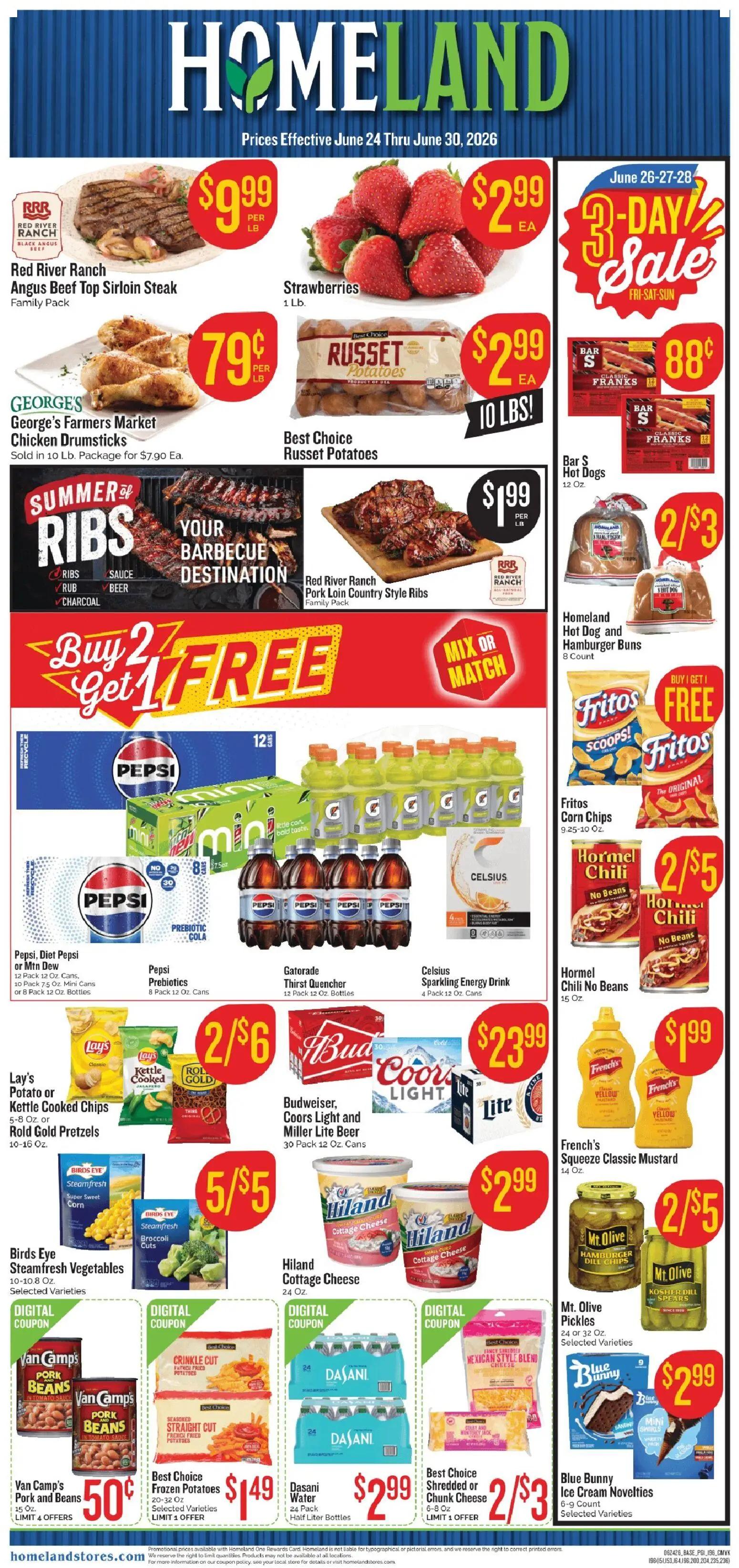 homeland - Homeland Weekly Ad - 06/24 - 06/30 2026