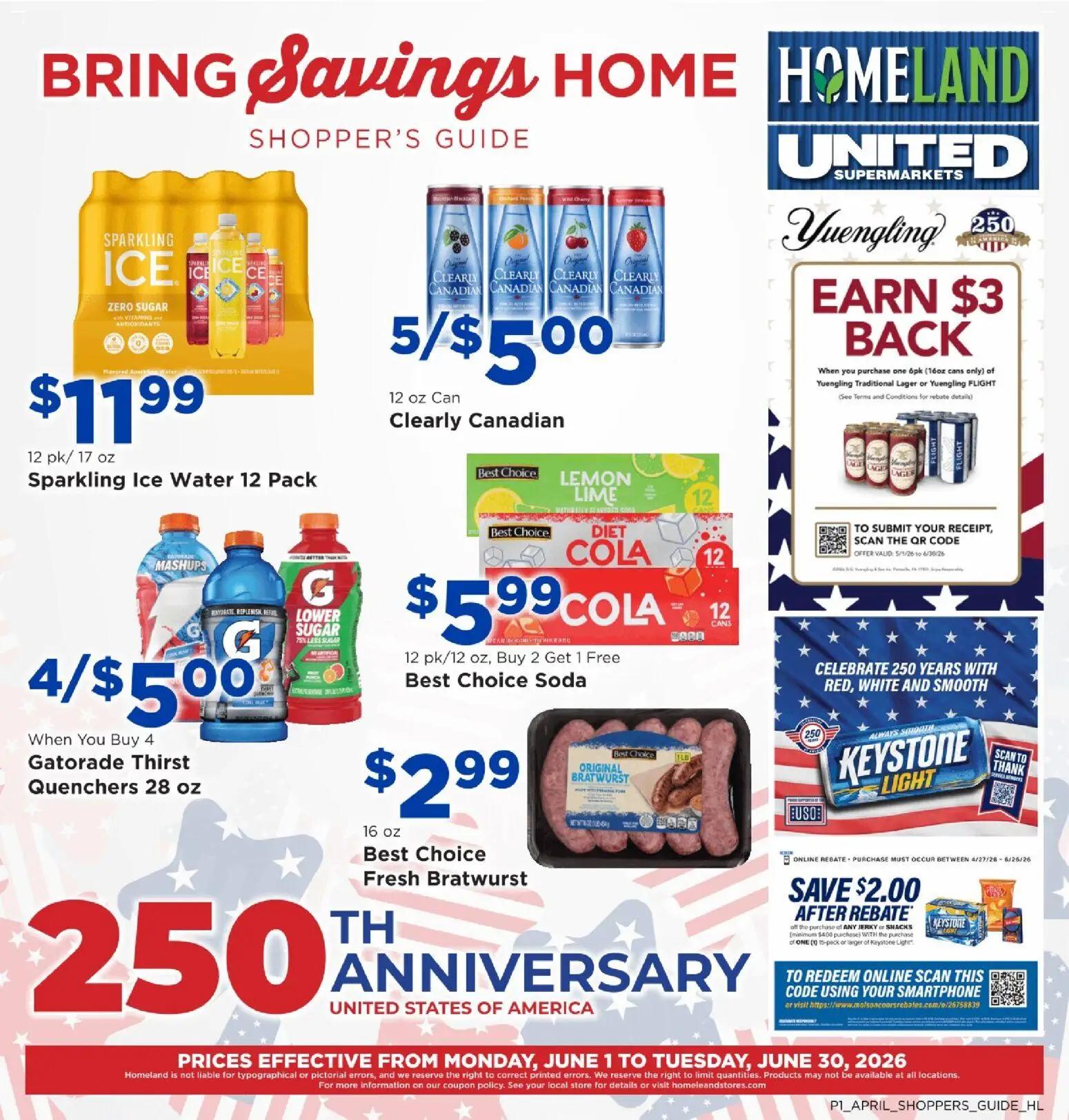 homeland - Homeland Bring Savings Home Shopper's Guide - 06/01 - 06/30 2026