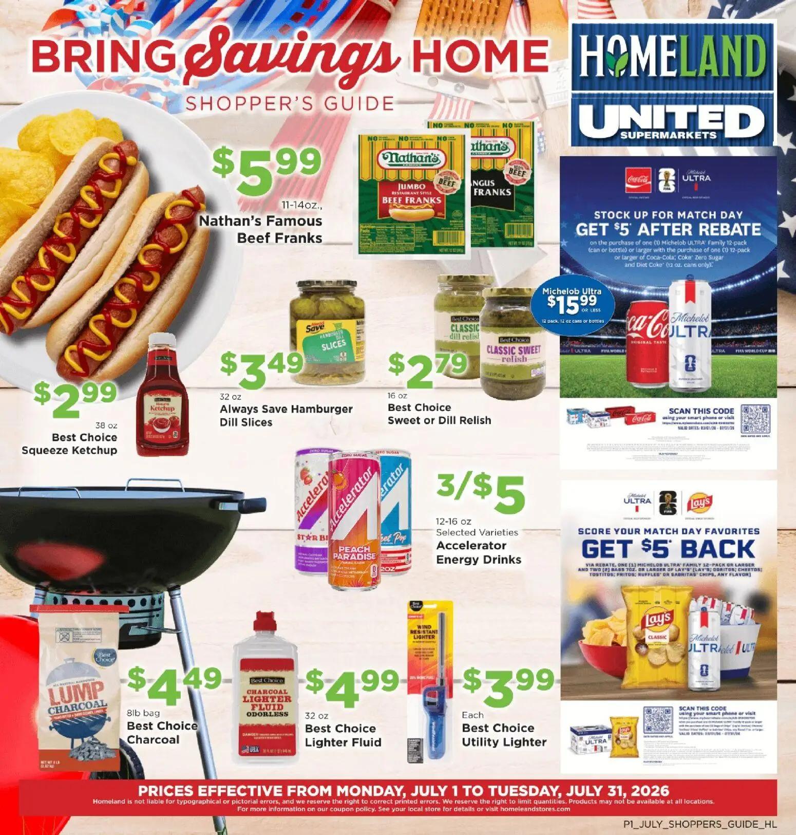 homeland - Homeland Bring Savings Home Shopper's Guide - 07/01 - 07/31 2026