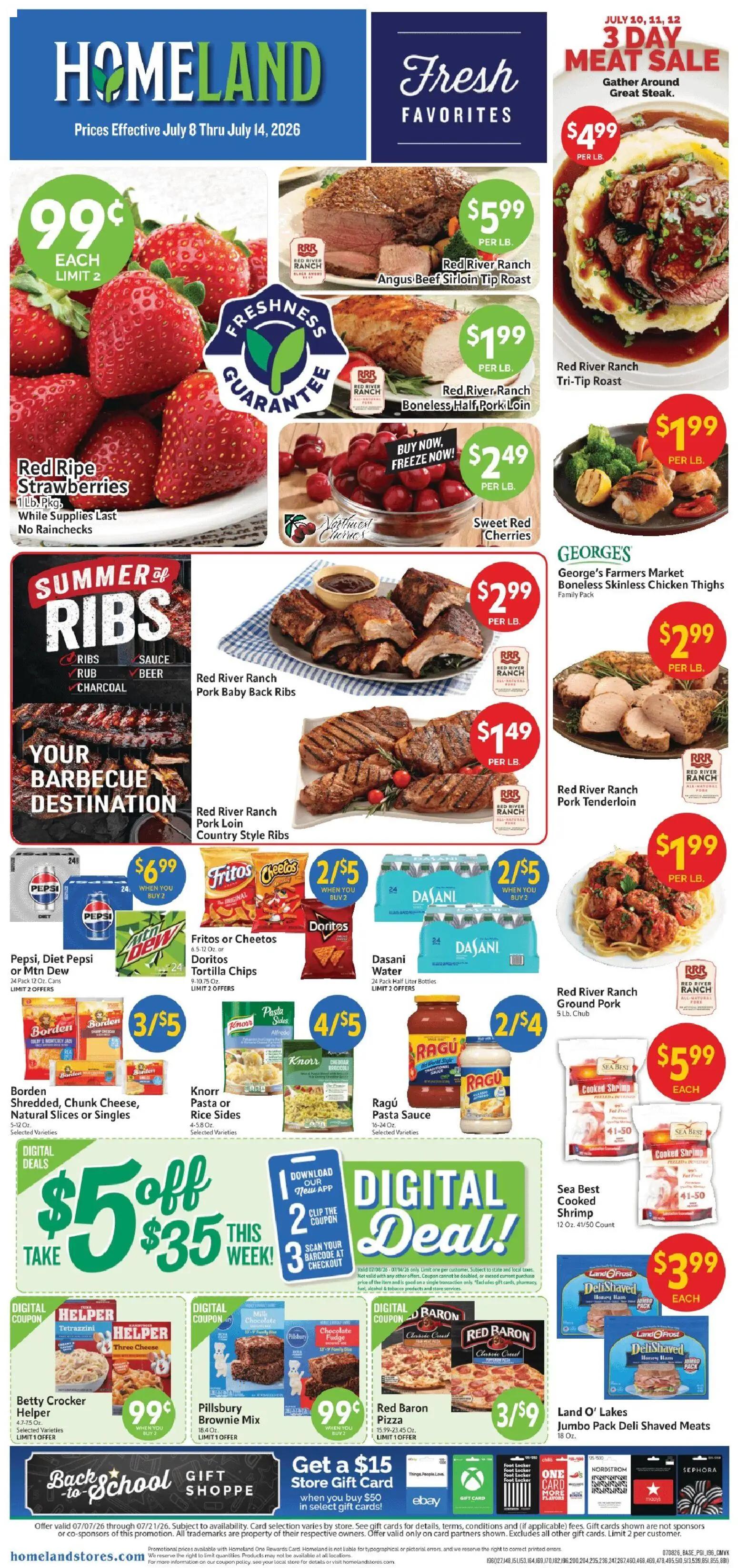 homeland - Homeland Weekly Ad - 07/08 - 07/14 2026