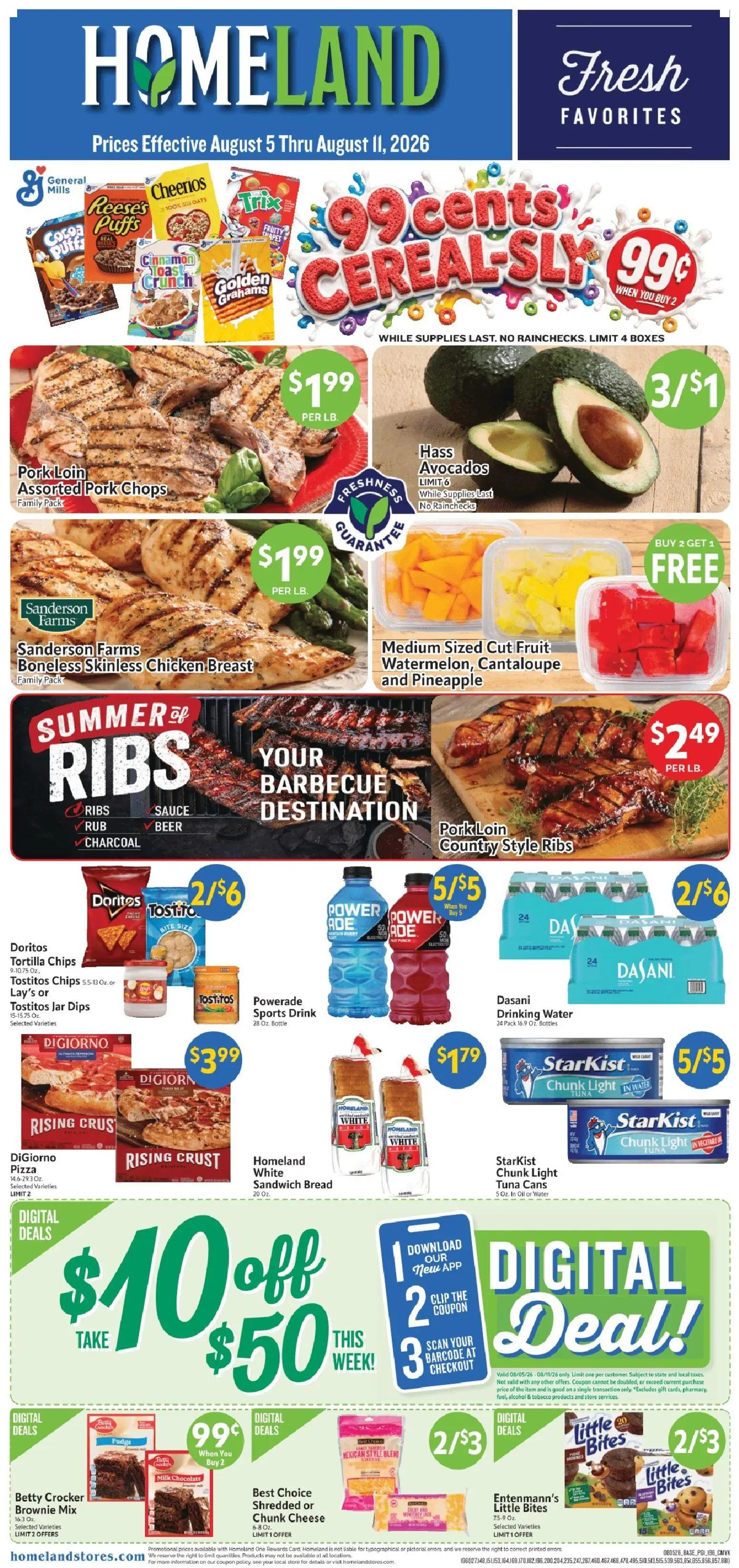 homeland - Homeland Weekly Ad - 08/05 - 08/11 2026