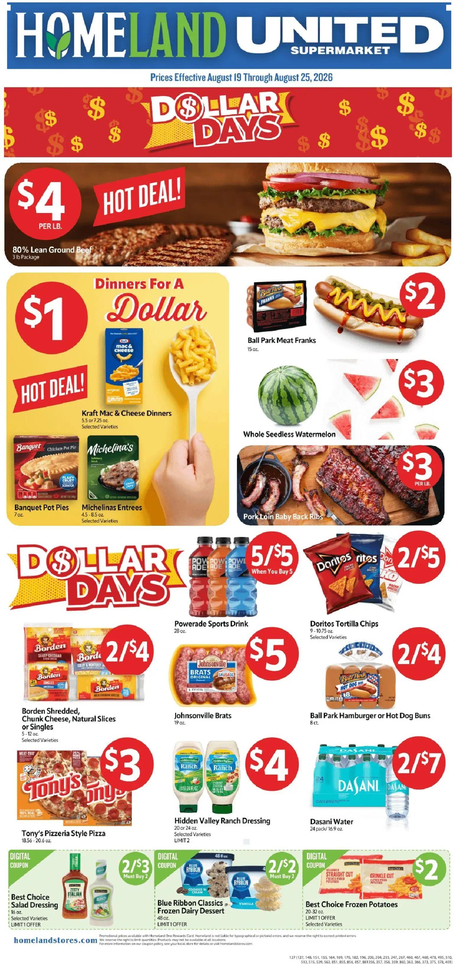 homeland - Homeland Weekly Ad - 08/19 - 08/25 2026