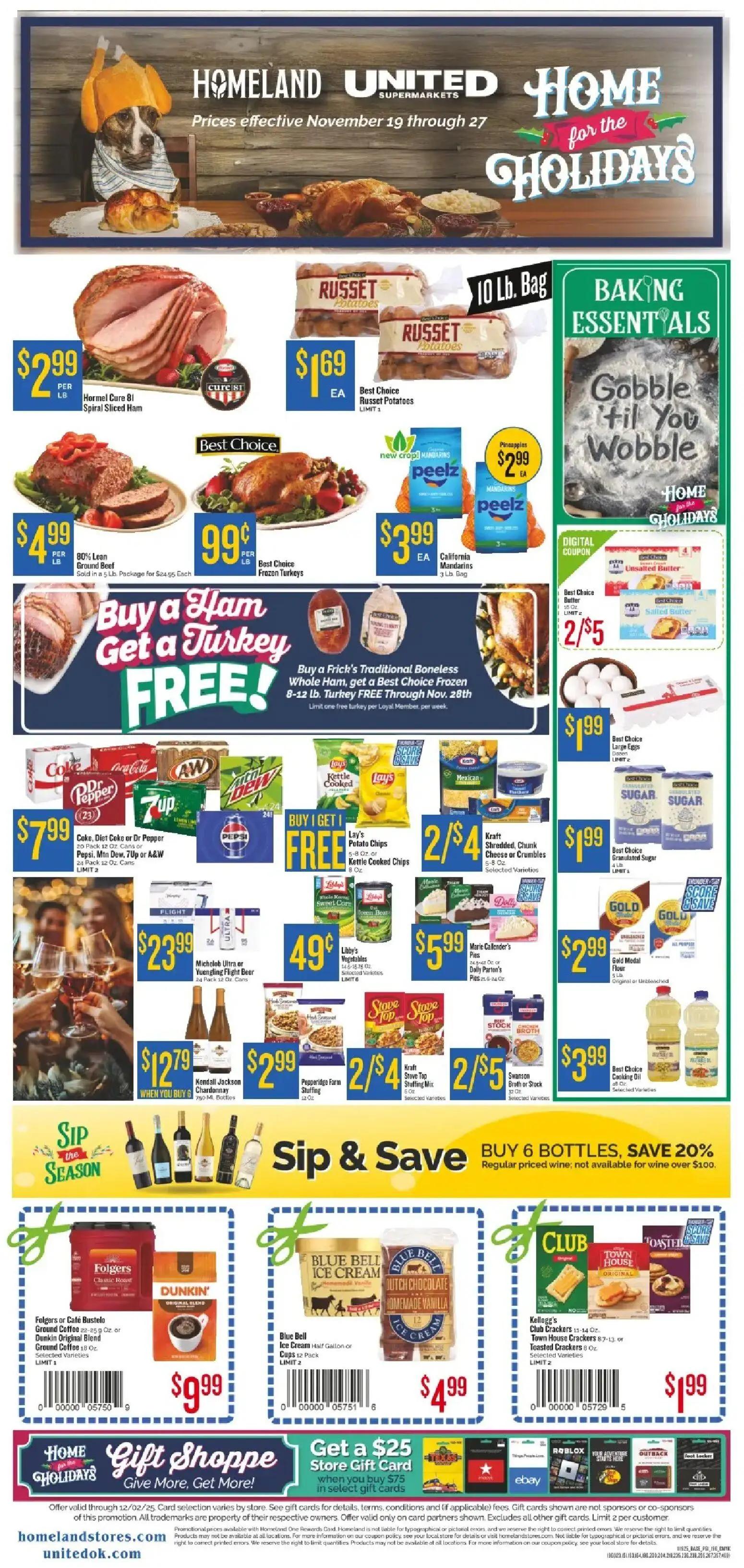 homeland - Homeland Weekly Ad - 11/19 - 11/27 2025