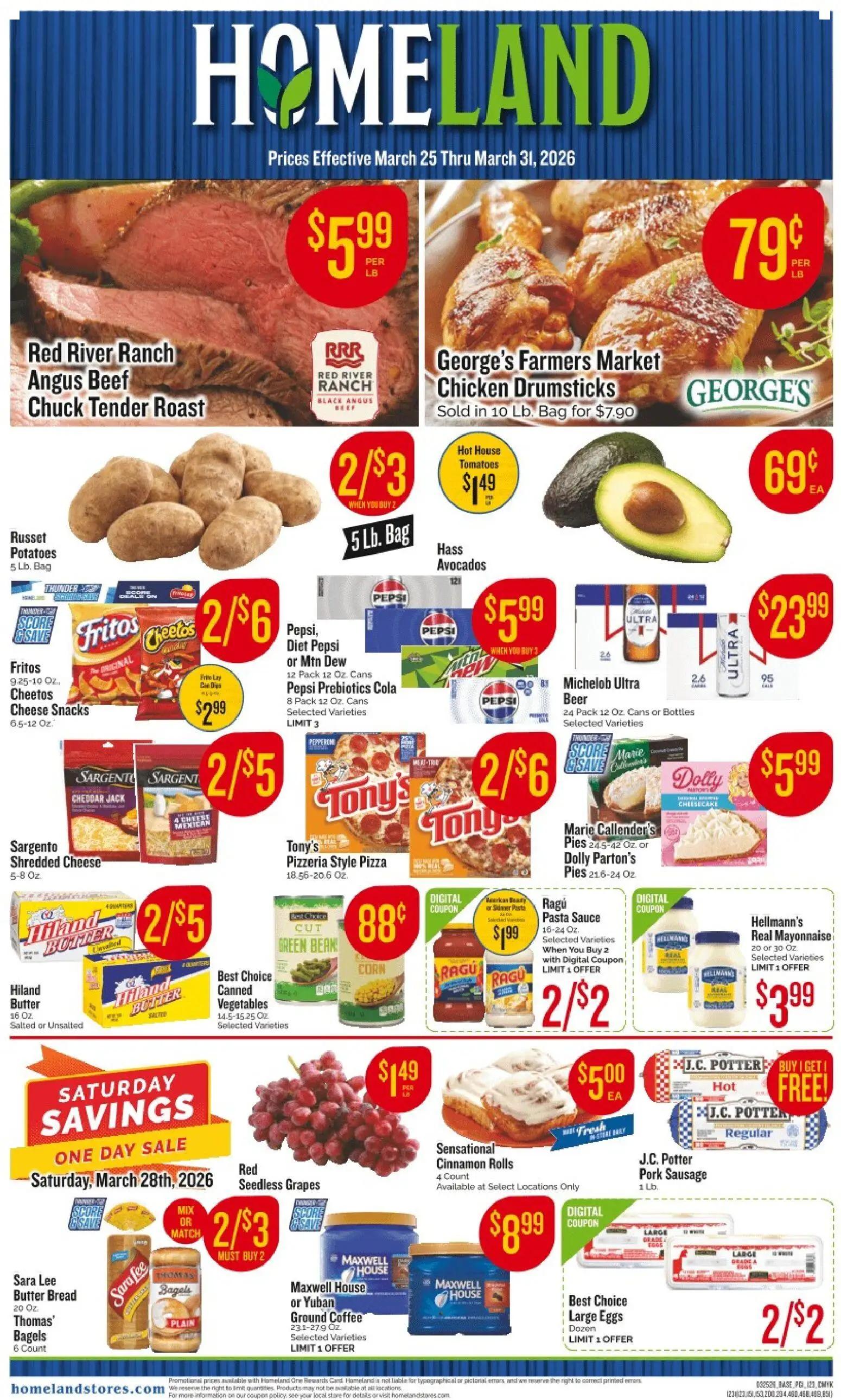 homeland - Homeland Weekly Ad - 03/25 - 03/31 2026