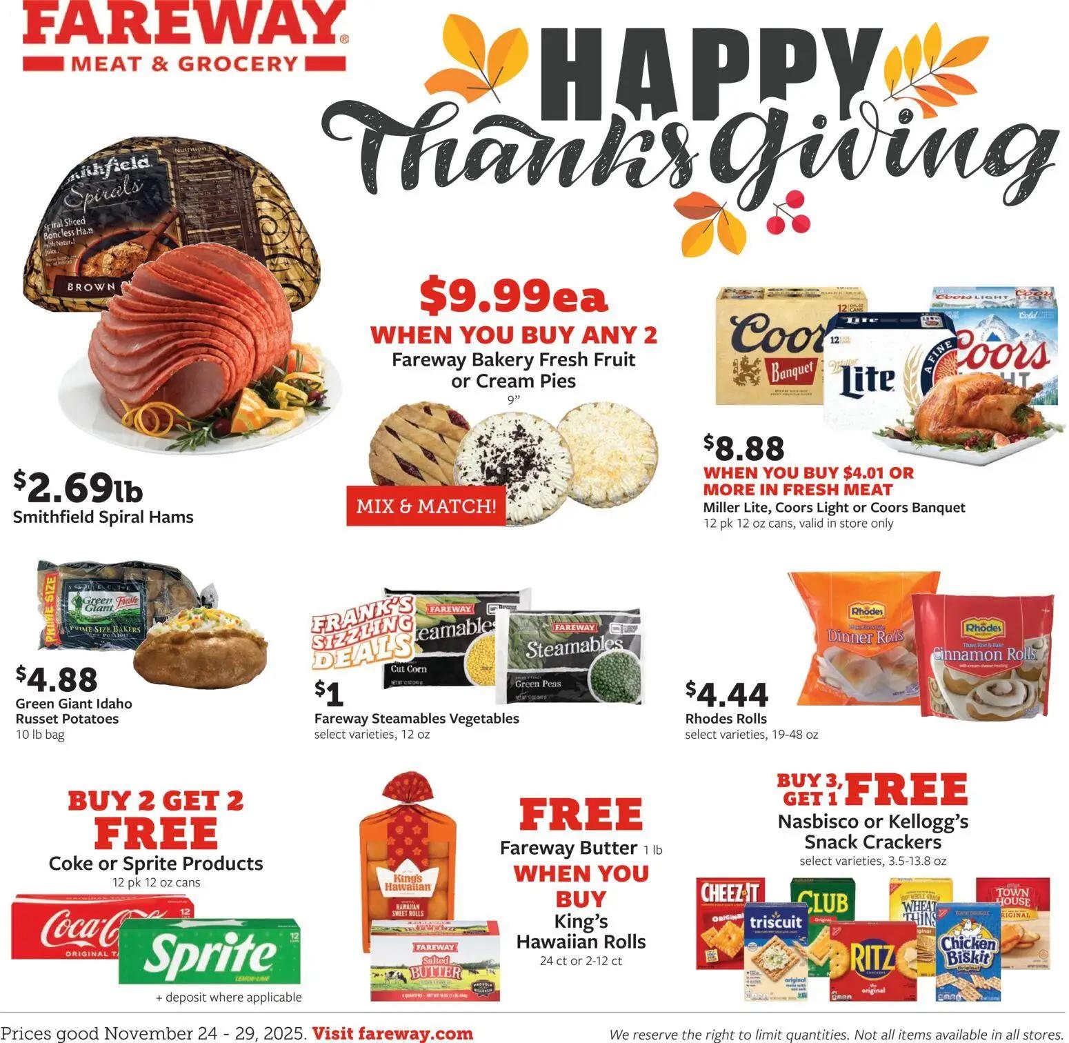 fareway - Fareway Weekly Ad - 11/24 - 11/29 2025