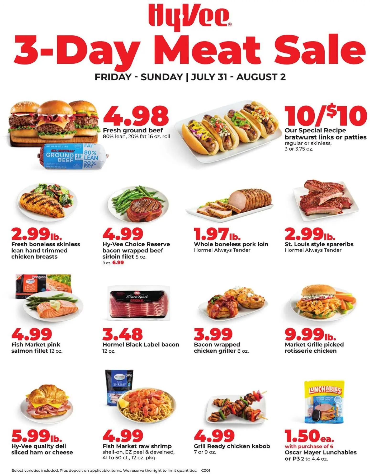 hyvee - HyVee Special Sales - 07/31 - 08/02 2026