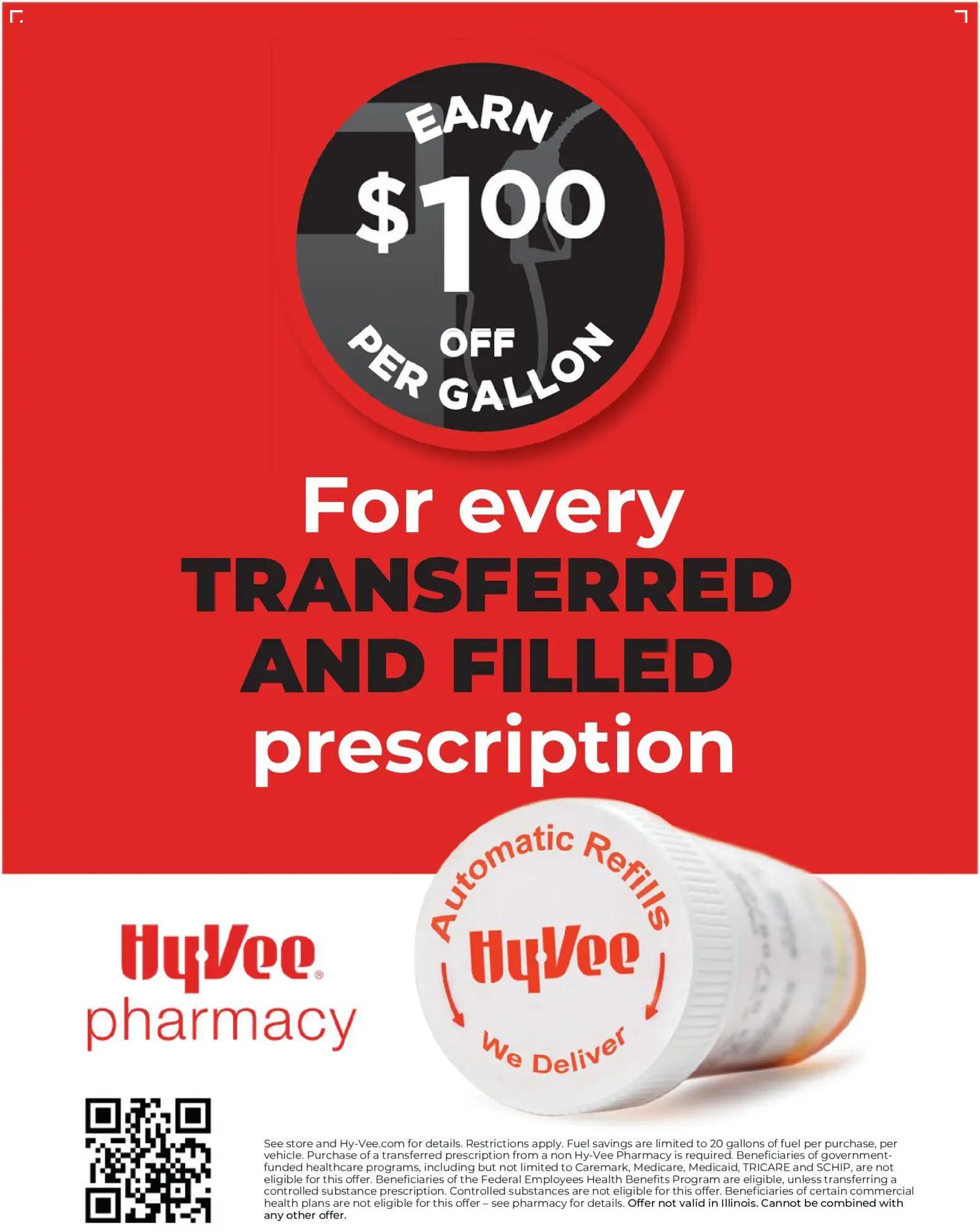 hyvee - HyVee $1 Pharmacy Transfer - 08/01 - 08/31 2026 - page: 1