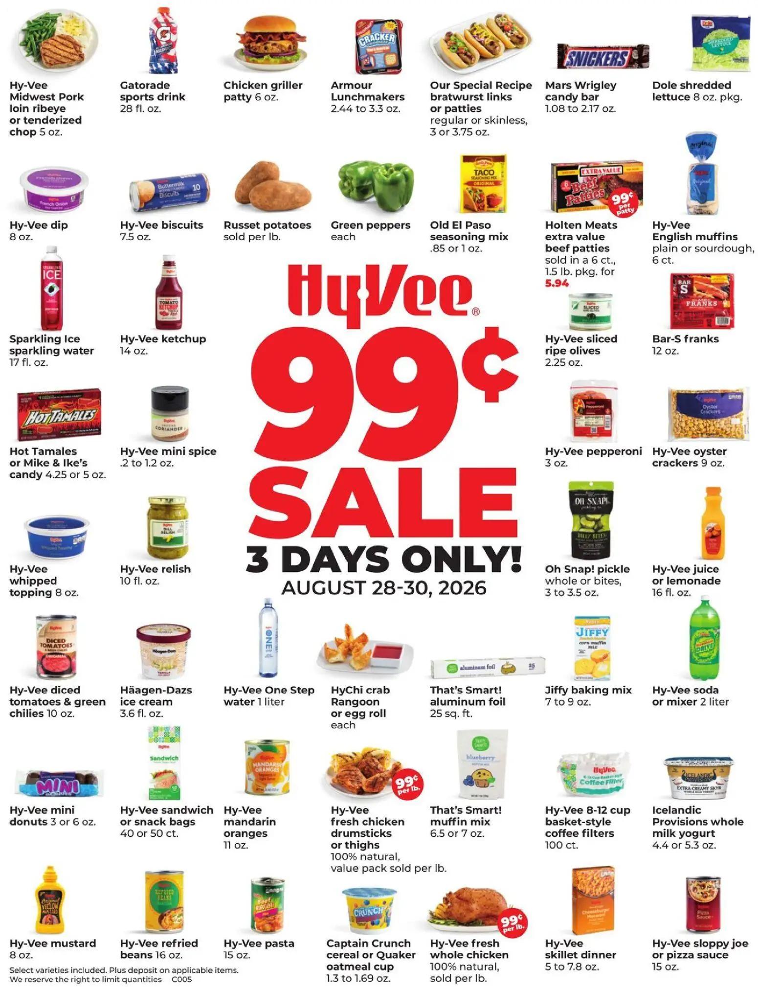 hyvee - HyVee Special Sales - 08/28 - 08/30 2026 - page: 1