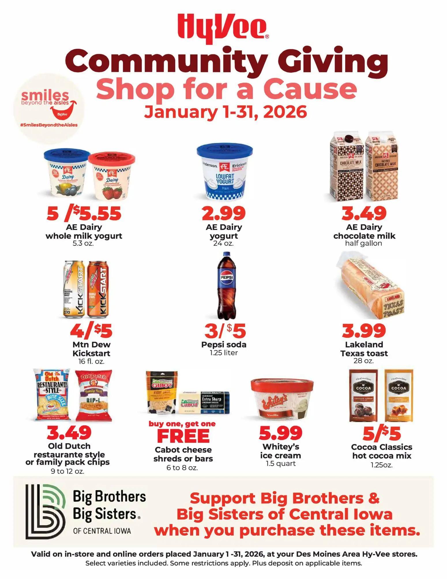 hyvee - HyVee Community Giving - 01/01 - 01/31 2026