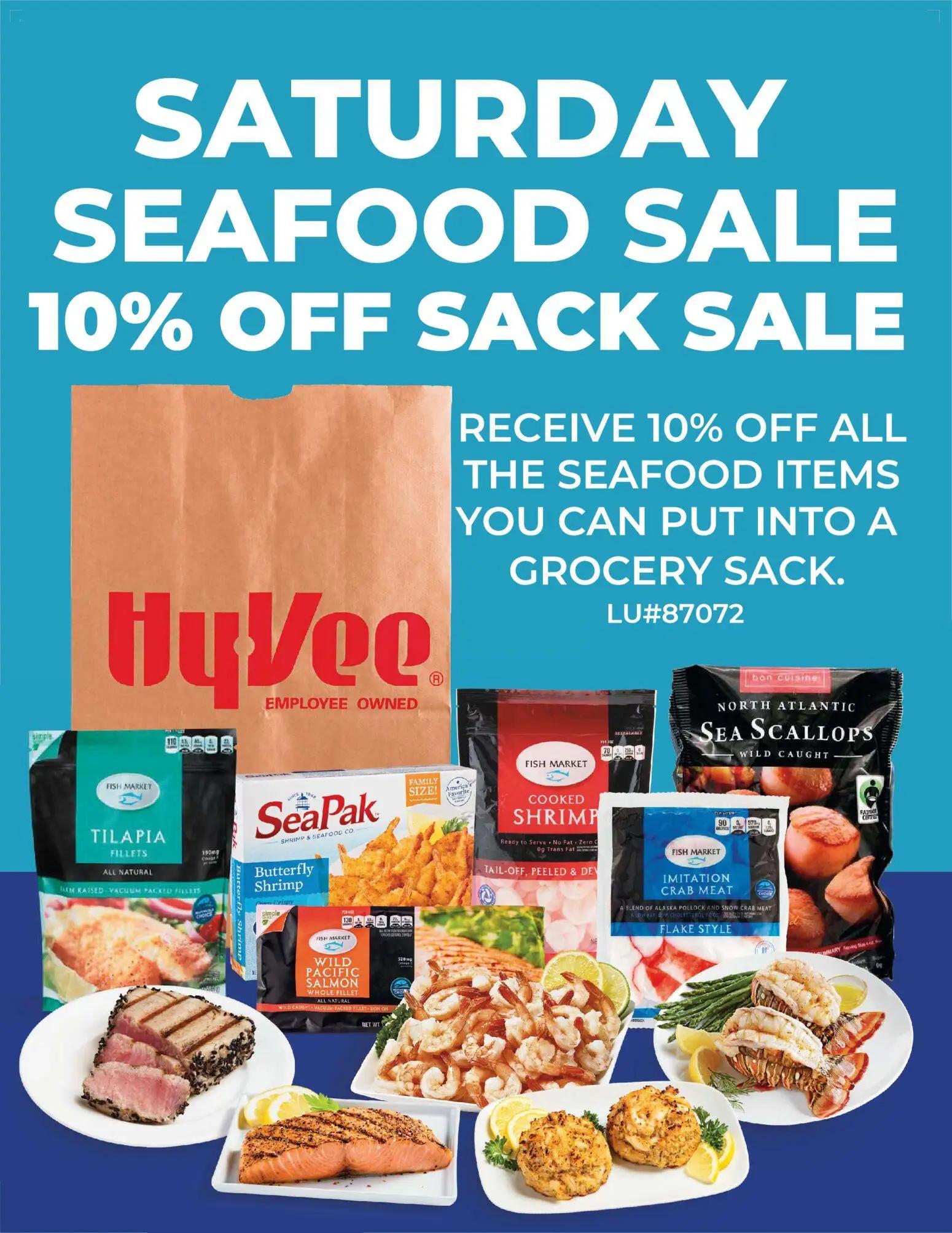 hyvee - HyVee Saturday Seafood Sack Sale - 01/10 - 04/04 2026