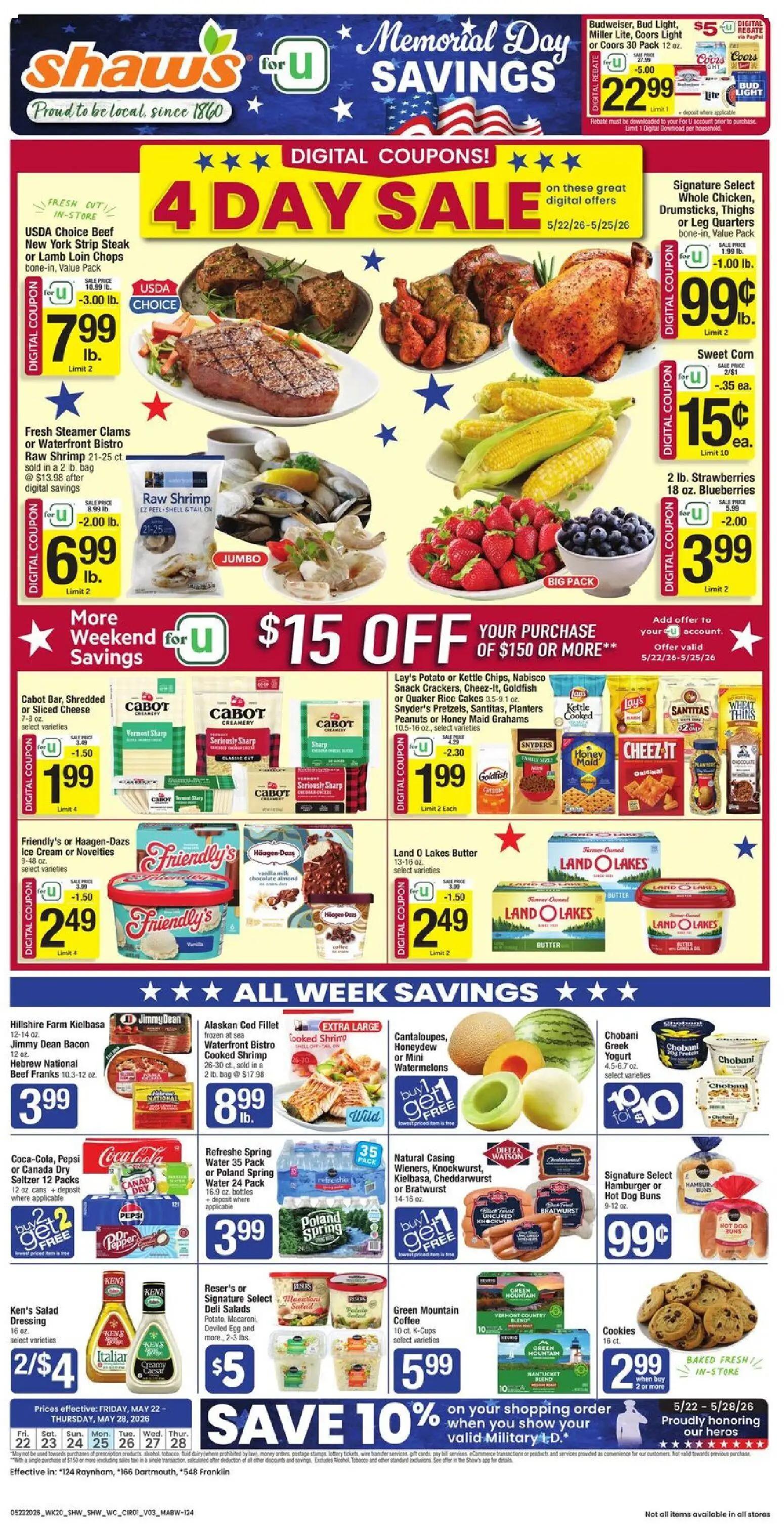 shaws - Shaw's Weekly Ad - MA - 05/22 - 05/28 2026