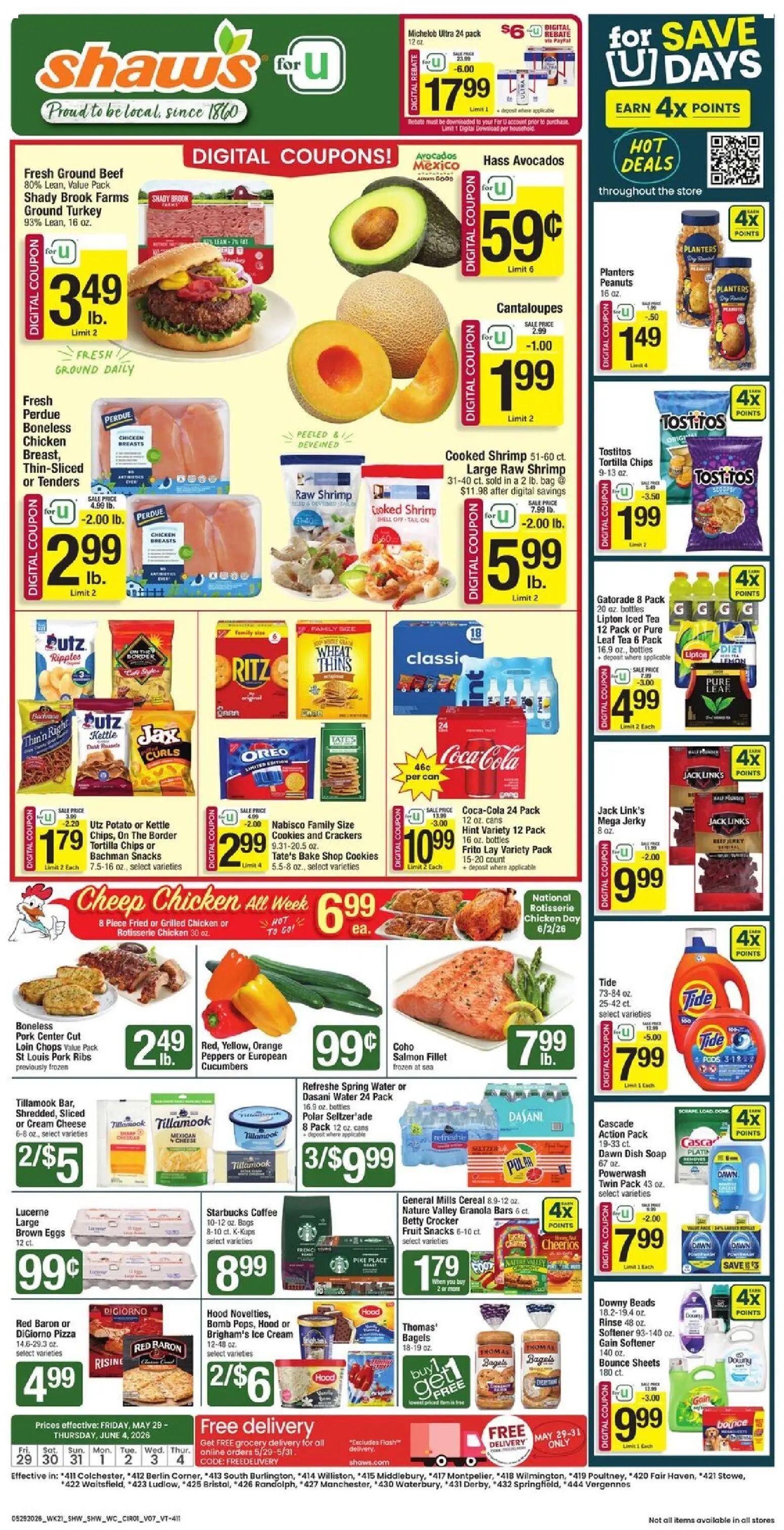 shaws - Shaw's Weekly Ad - VT - 05/29 - 06/04 2026