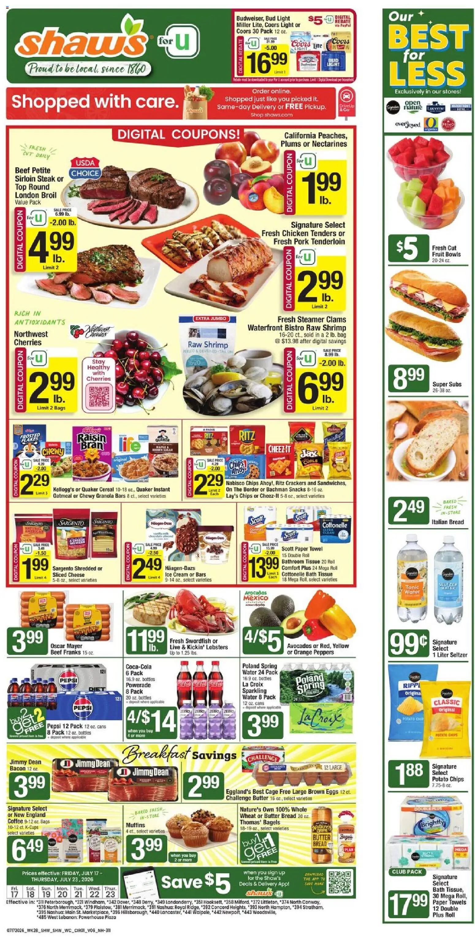 shaws - Shaw's Weekly Ad - NH - 07/17 - 07/23 2026