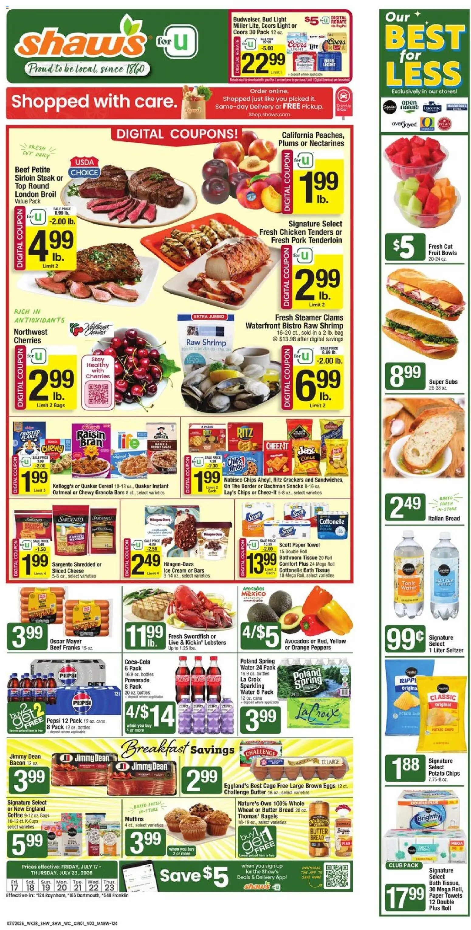 shaws - Shaw's Weekly Ad - MA - 07/17 - 07/23 2026
