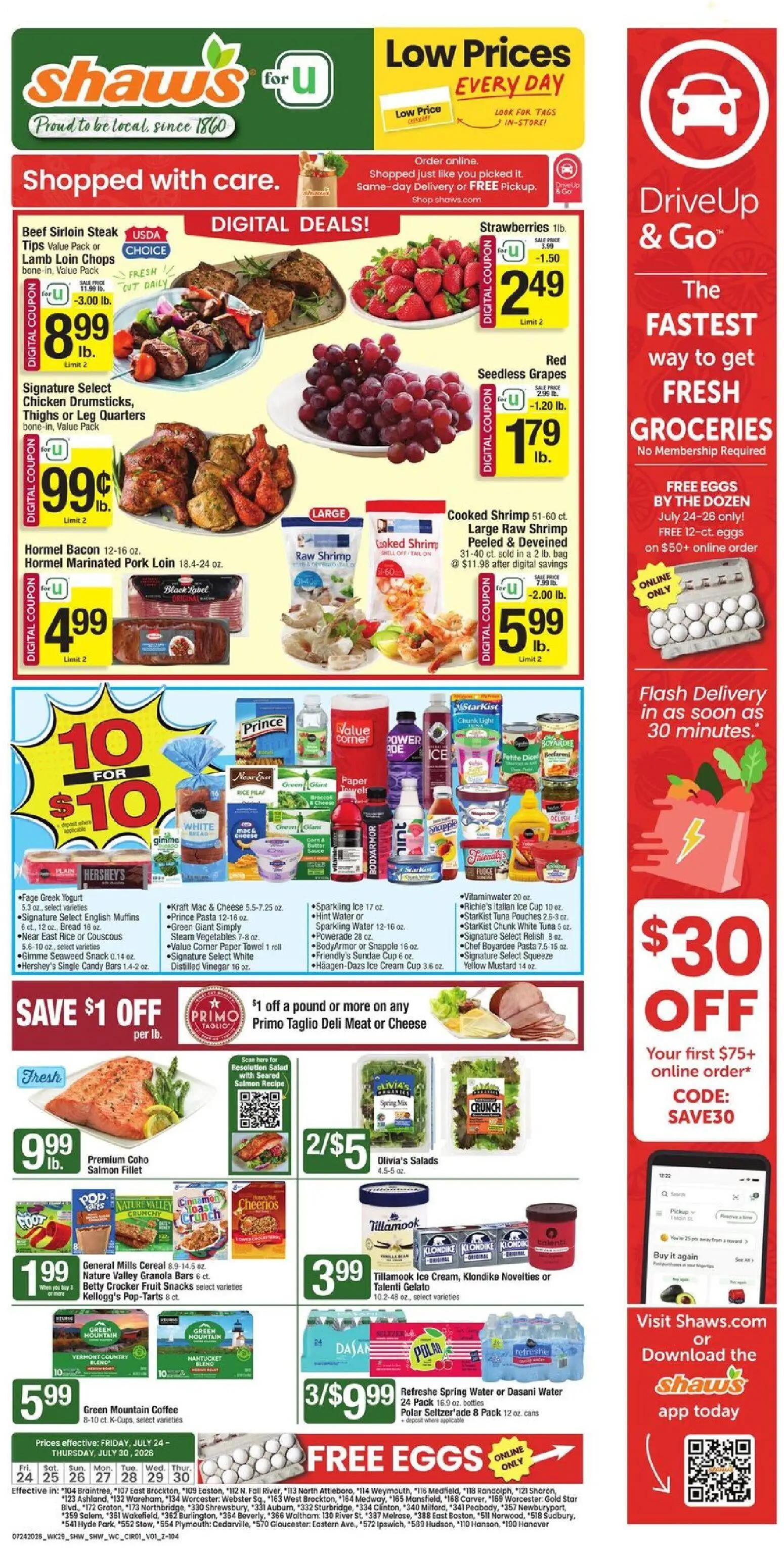 shaws - Shaw's Weekly Ad - 07/24 - 07/30 2026
