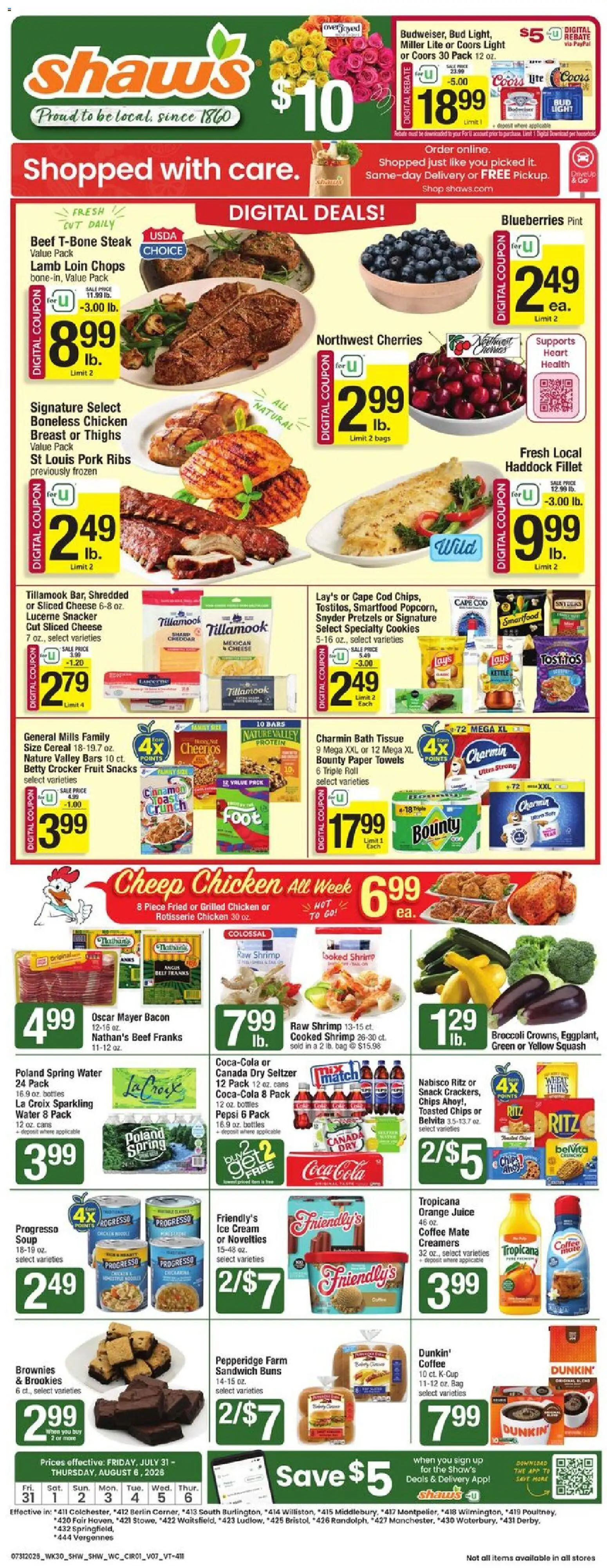 shaws - Shaw's Weekly Ad - VT - 07/31 - 08/06 2026