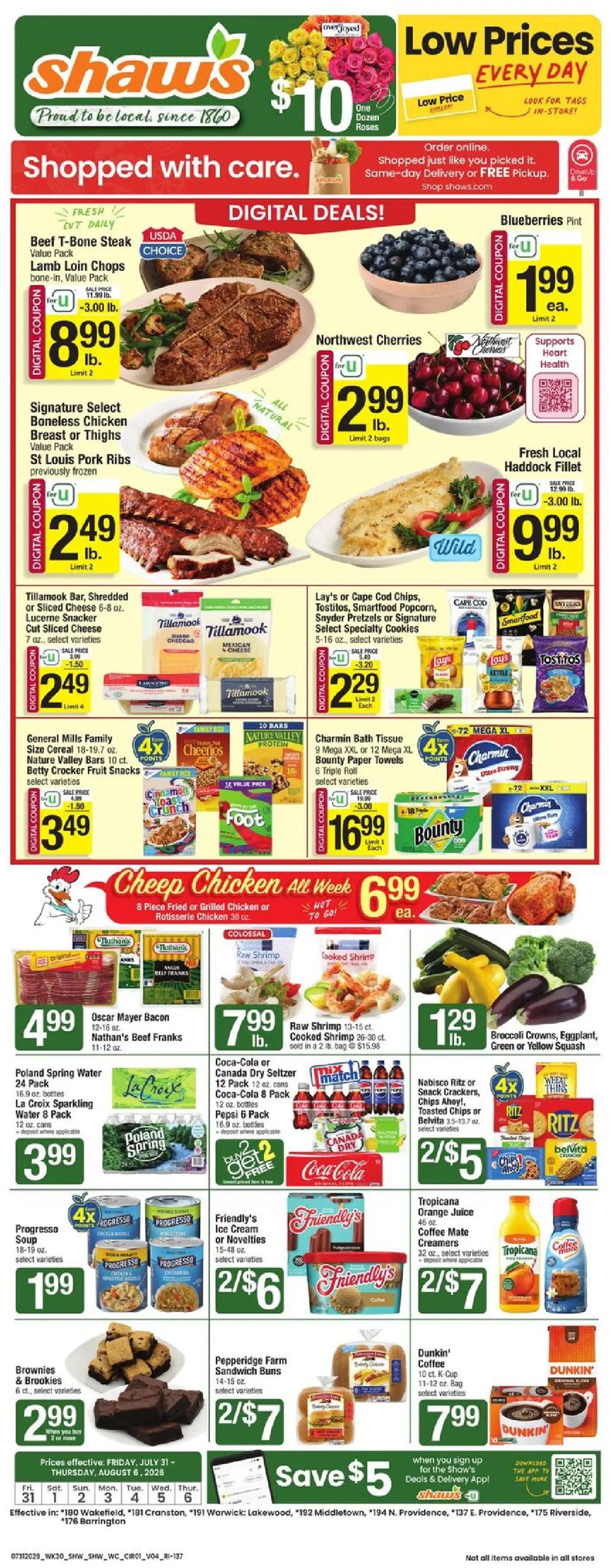 shaws - Shaw's Weekly Ad - RI - 07/31 - 08/06 2026