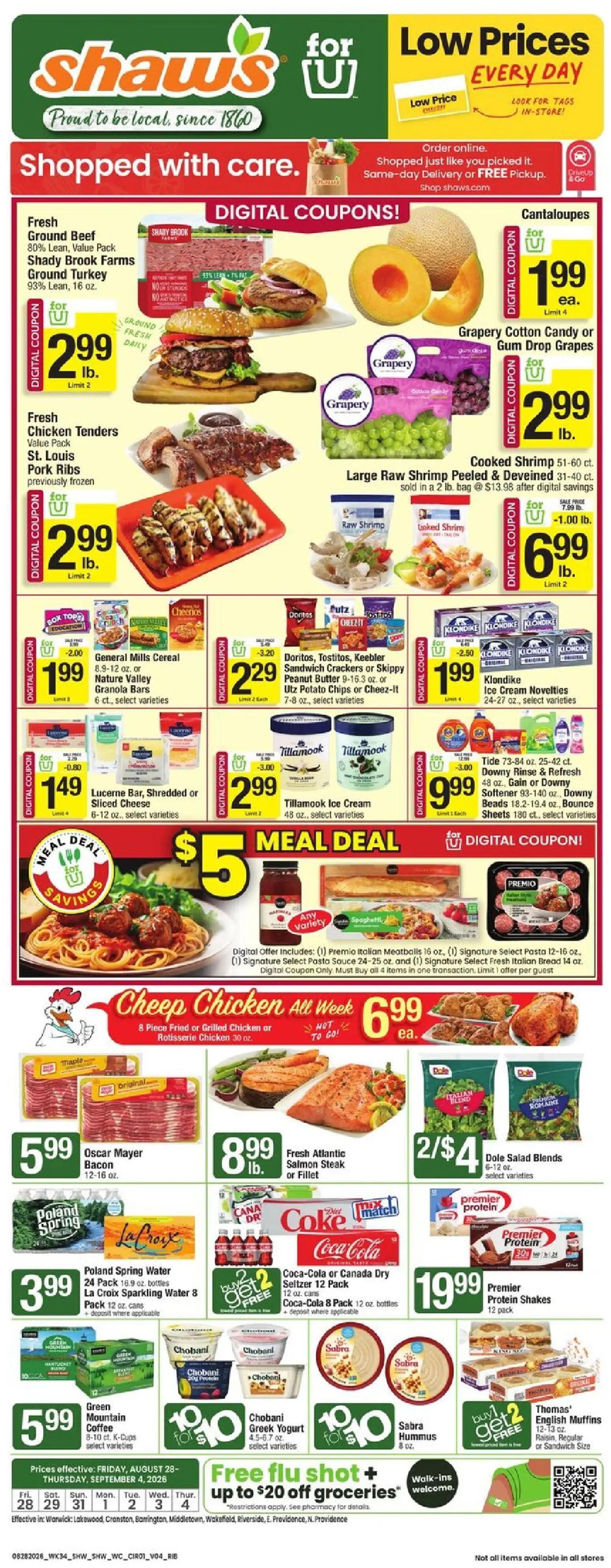 shaws - Shaw's Weekly Ad - RI - 08/28 - 09/04 2026