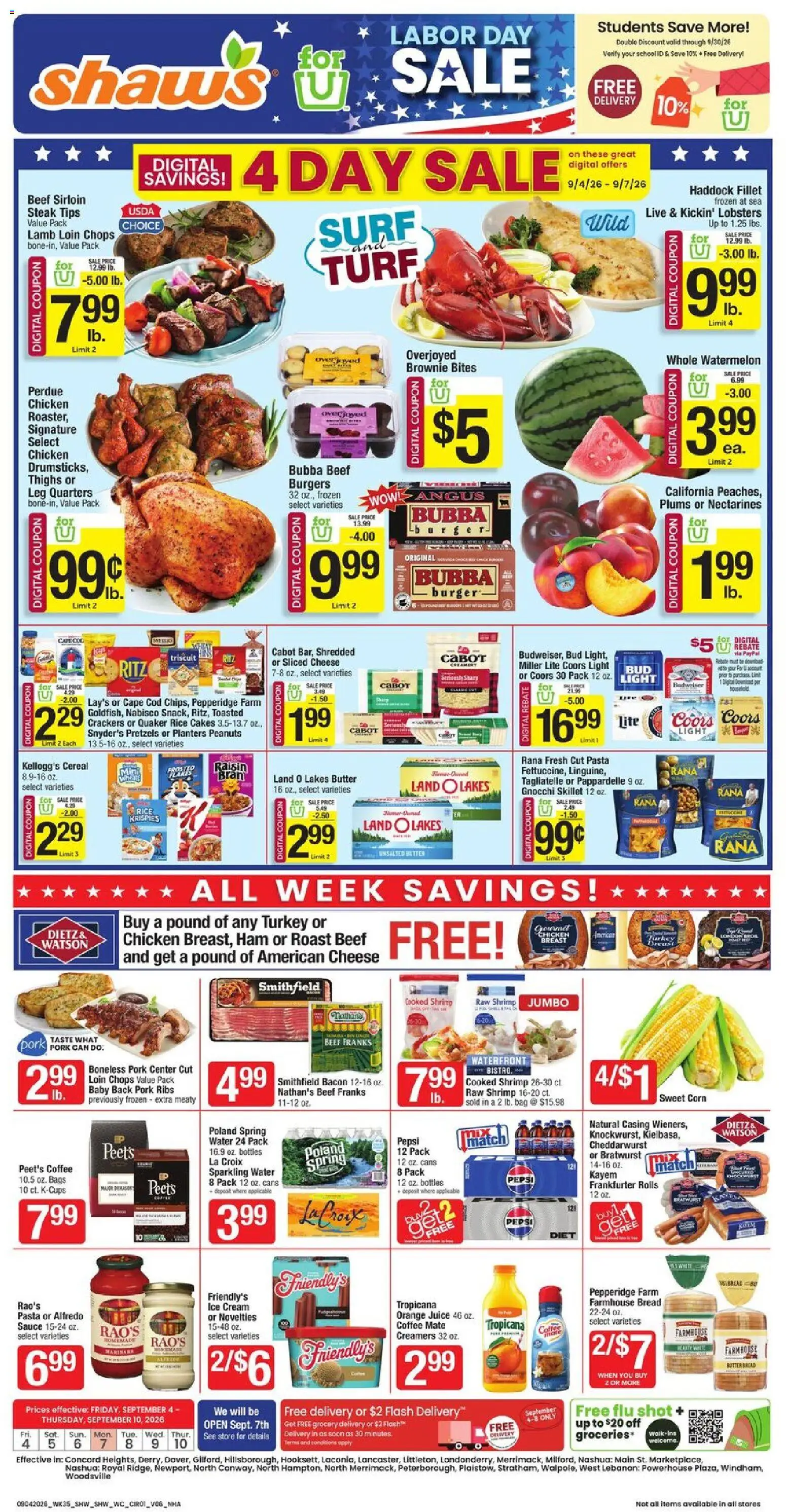 shaws - Shaw's Weekly Ad - NH - 09/04 - 09/10 2026