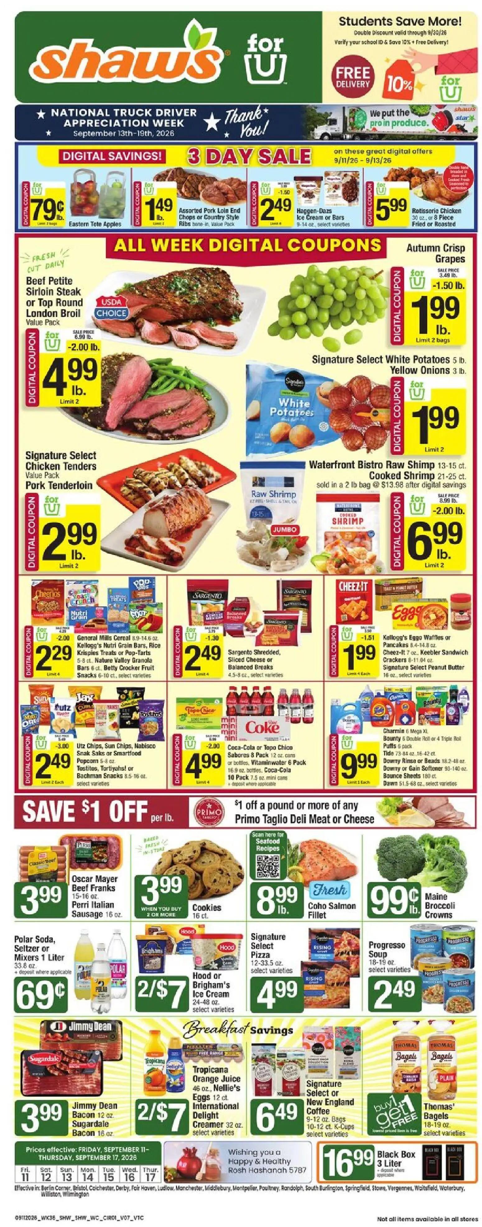 shaws - Shaw's Weekly Ad - 09/11 - 09/17 2026