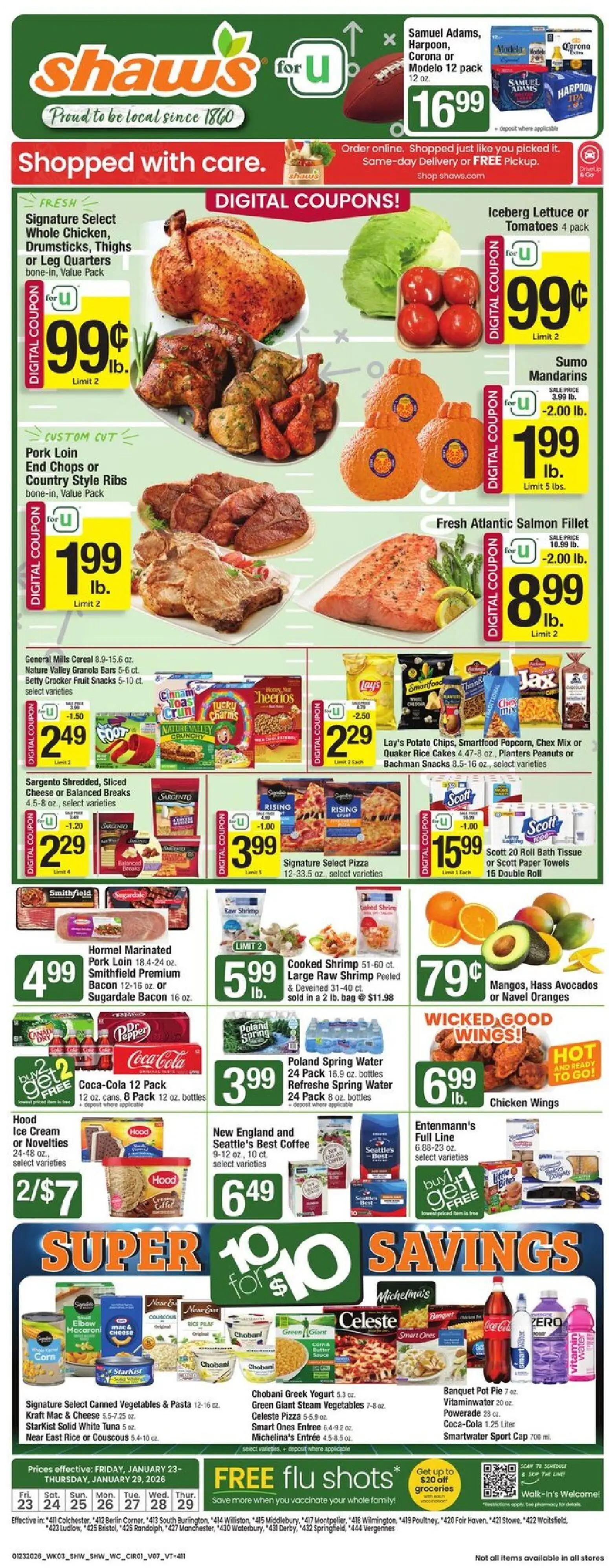 shaws - Shaw's Weekly Ad - VT - 01/23 - 01/29 2026