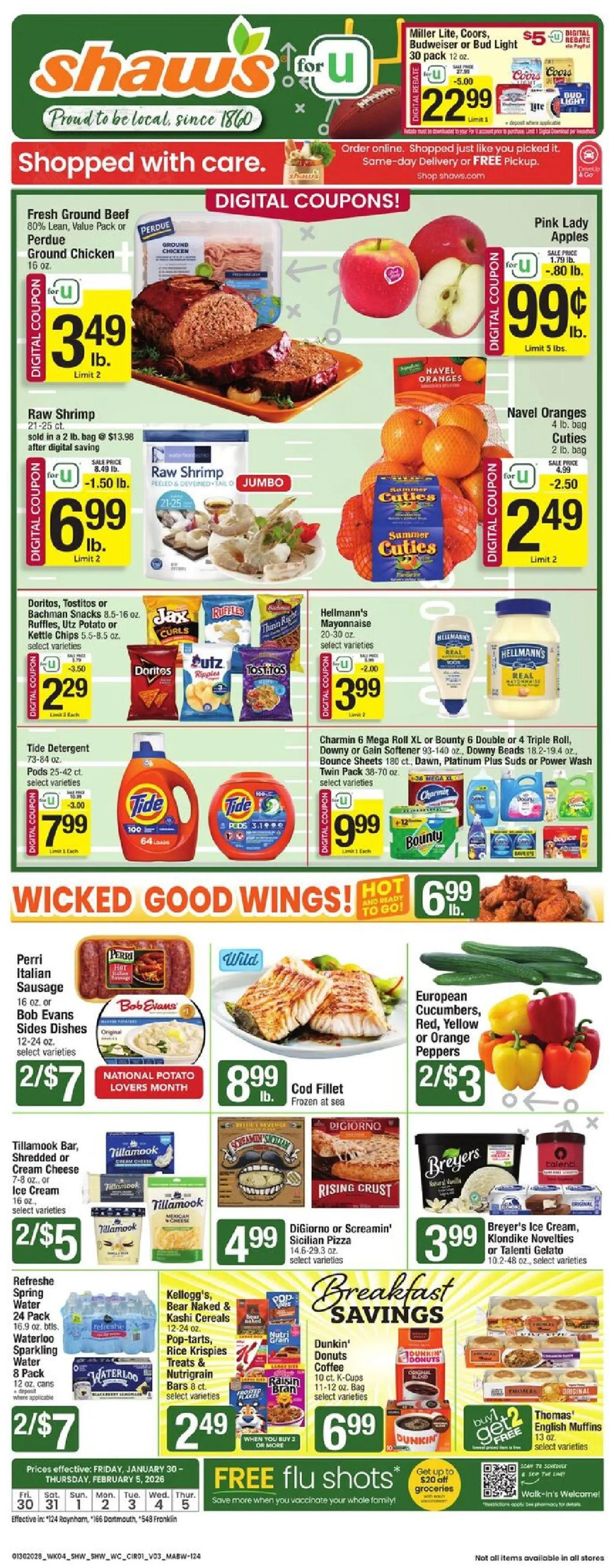 shaws - Shaw's Weekly Ad - MA - 01/30 - 02/05 2026