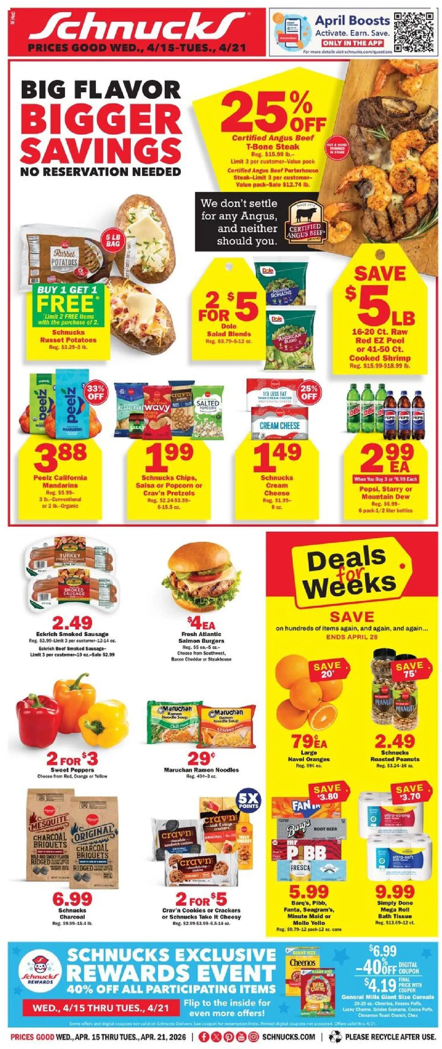 schnucks - Schnucks Weekly Print Ad - IN - 04/15 - 04/21 2026