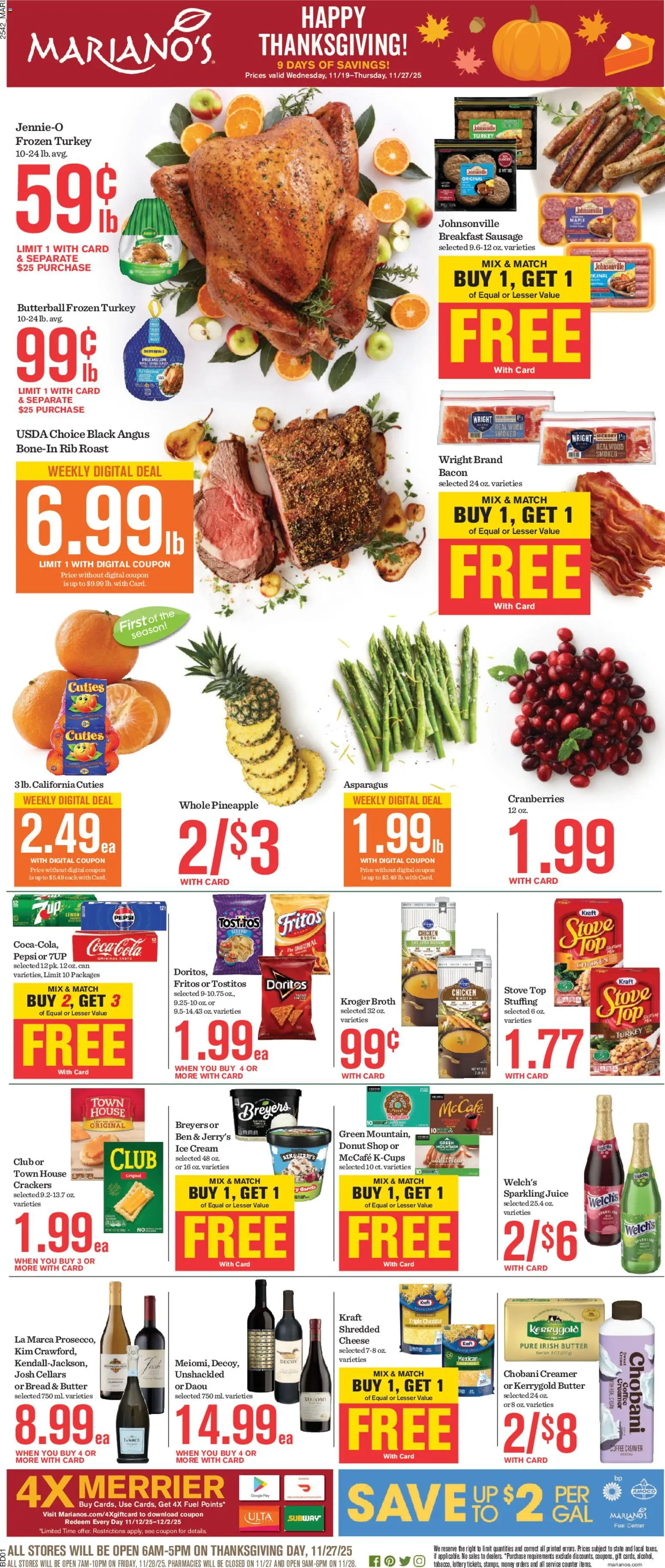marianos - Weekly ads Mariano's BLACK FRIDAY from 11/19/2025