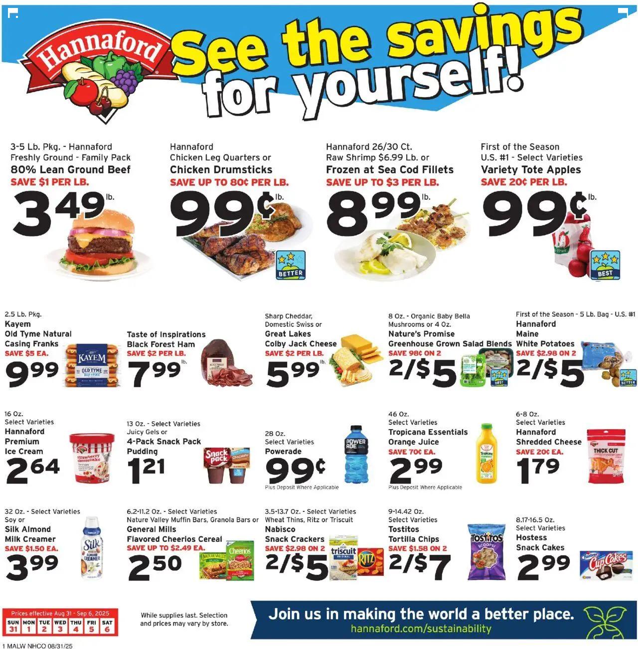 hannaford - Hannaford Weekly Ad - 08/31 - 09/06 2025