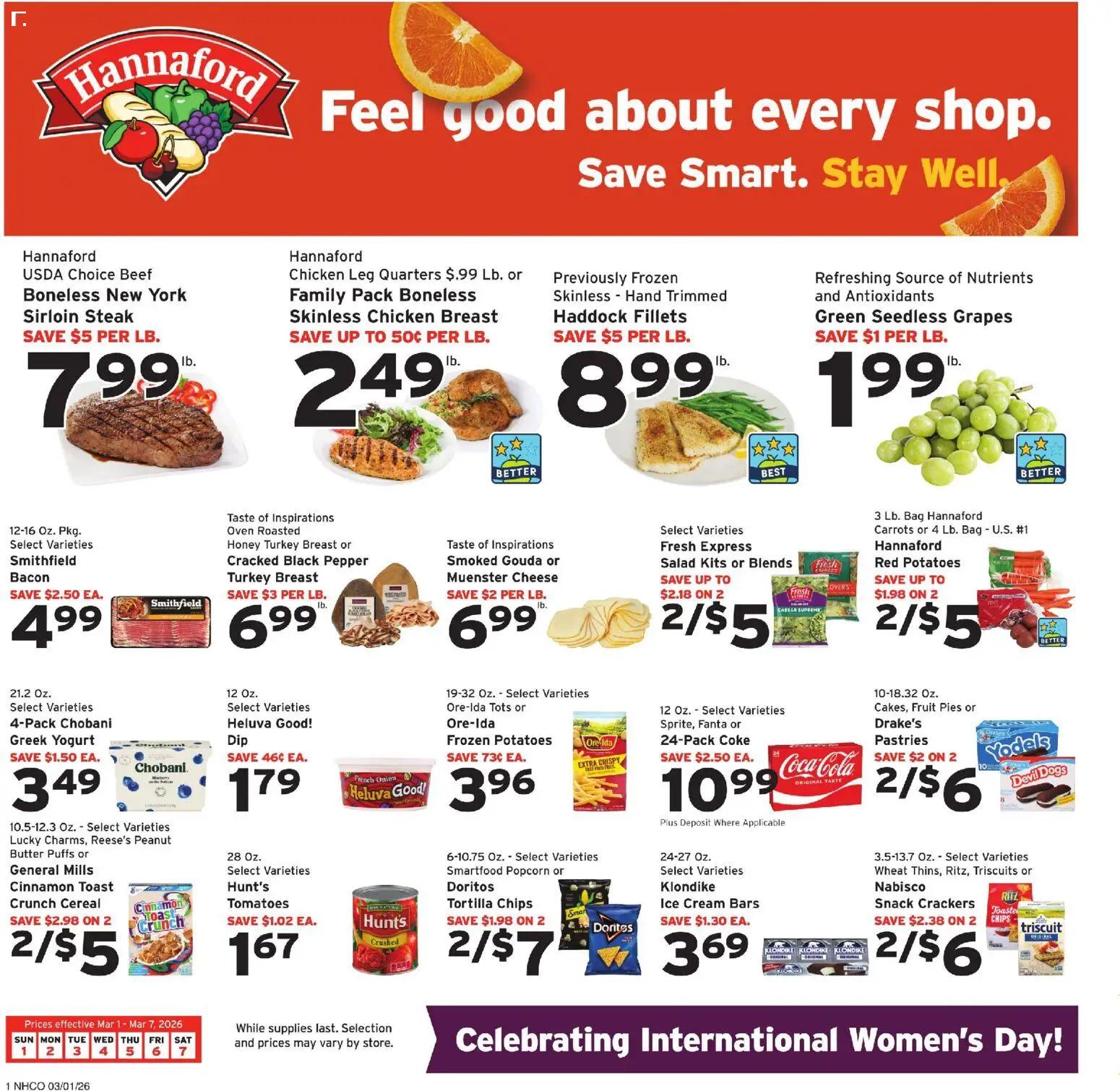 hannaford - Hannaford Weekly Ad - 03/01 - 03/07 2026 - page: 1