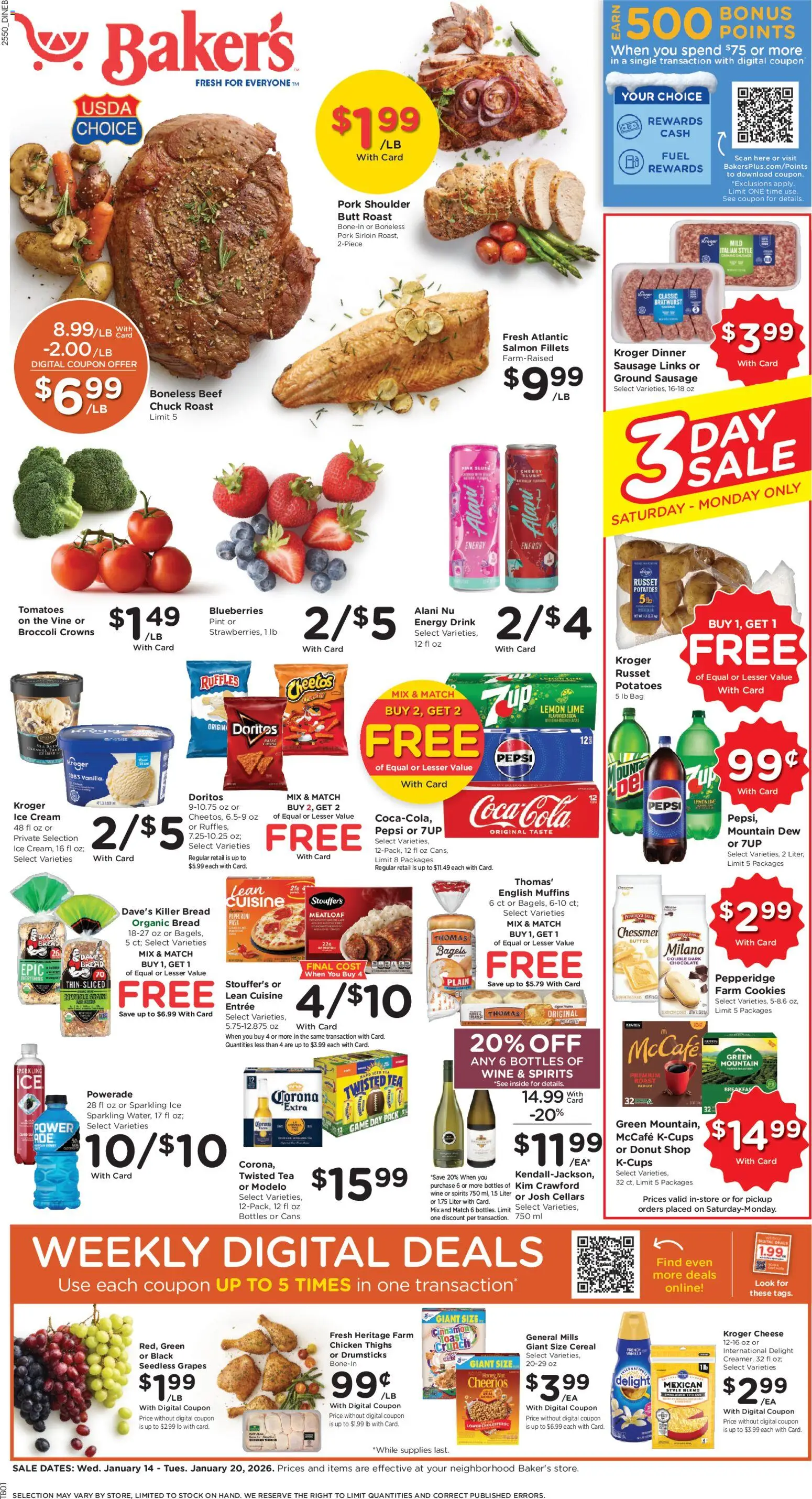 bakers - Baker's Weekly Ad - NE - 01/14 - 01/20 2026