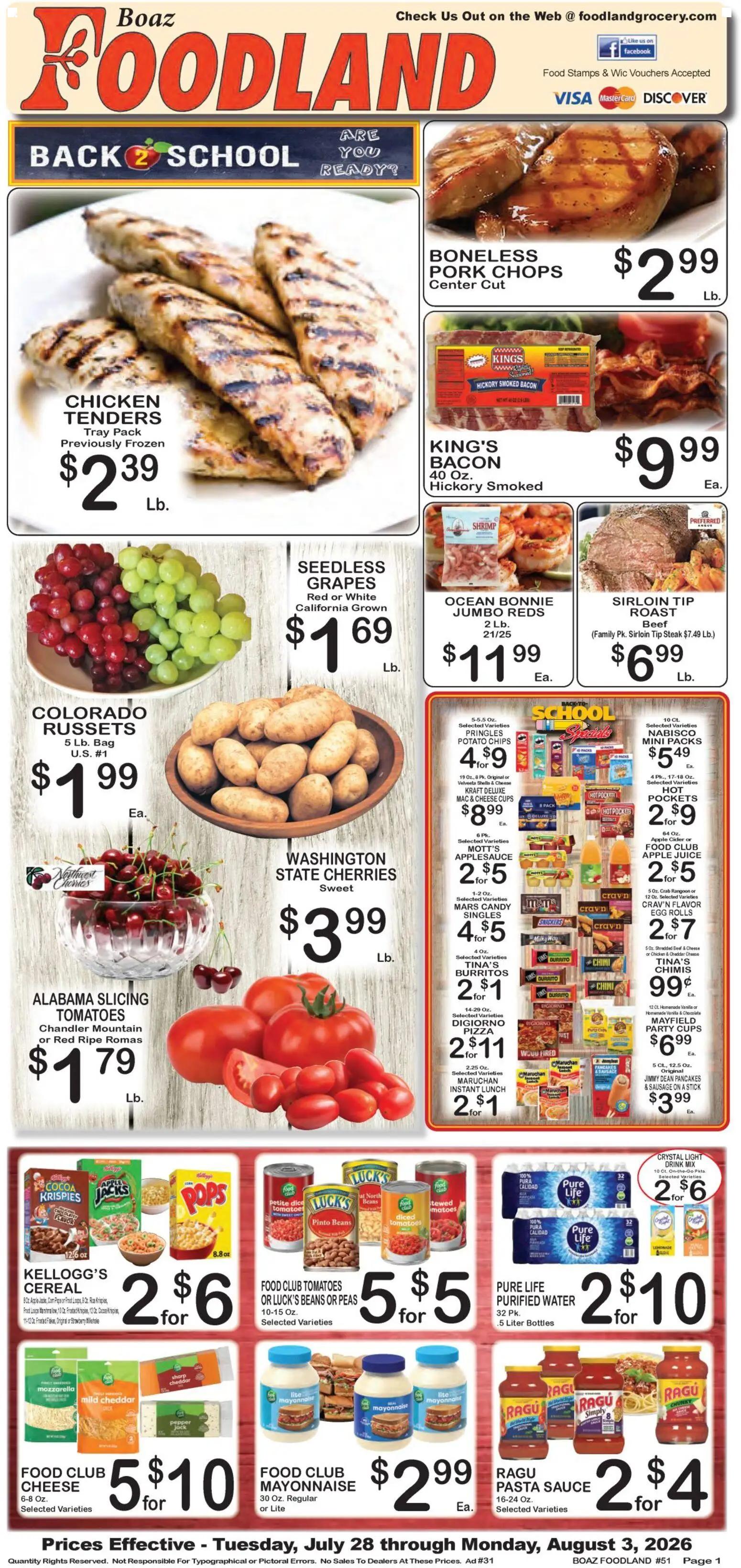 foodland - Foodland Weekly Ad - 07/28 - 08/03 2026