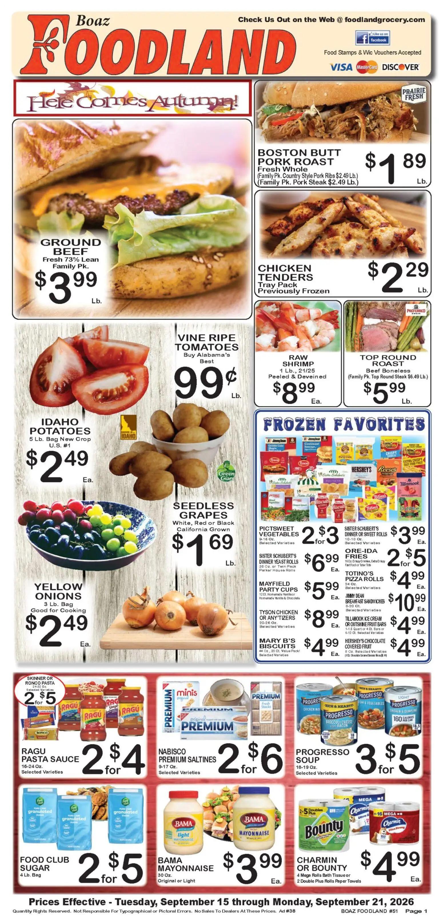 foodland - Foodland Weekly Ad - 09/15 - 09/21 2026