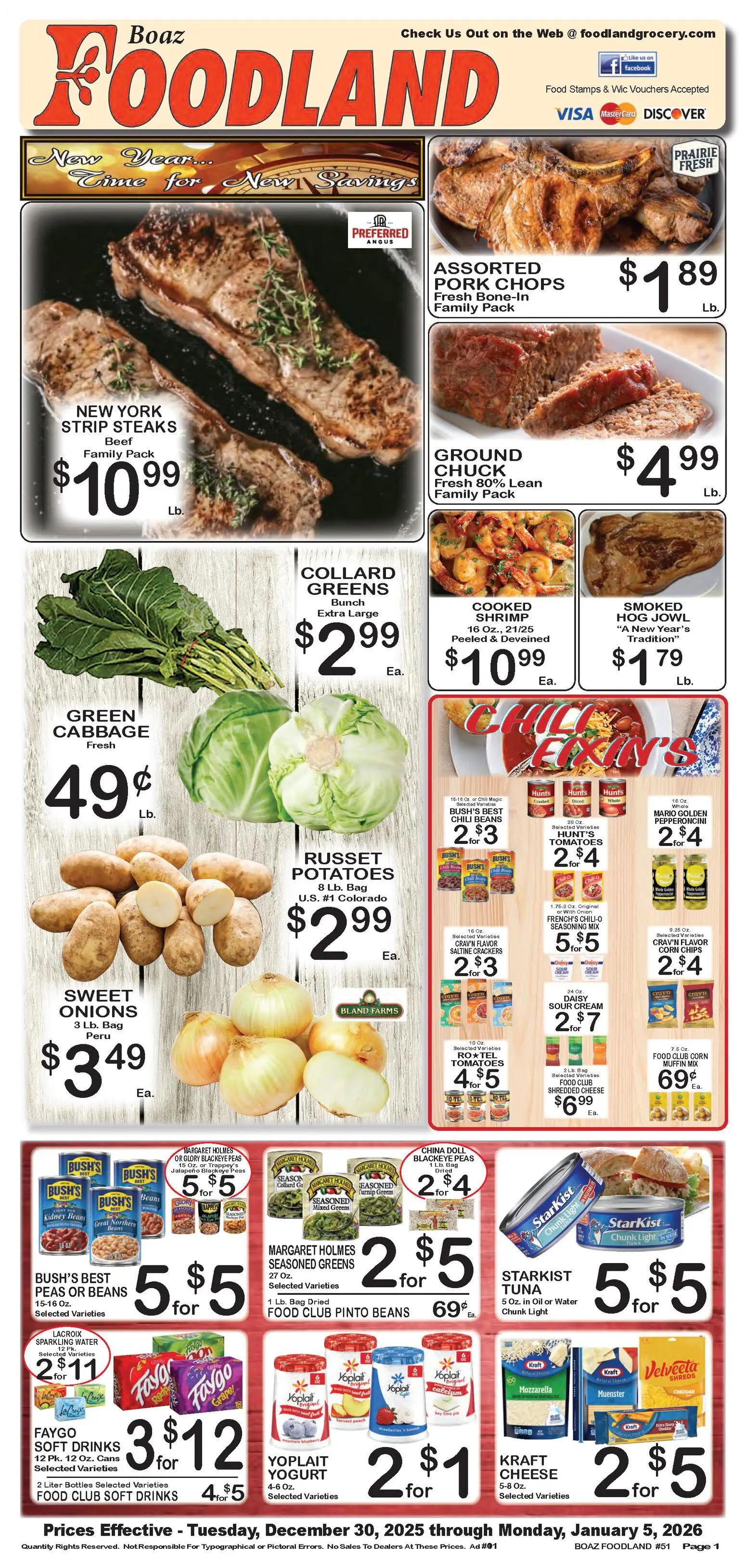 foodland - Foodland Weekly Ad - 12/30/2025 - 01/05/2026 2026