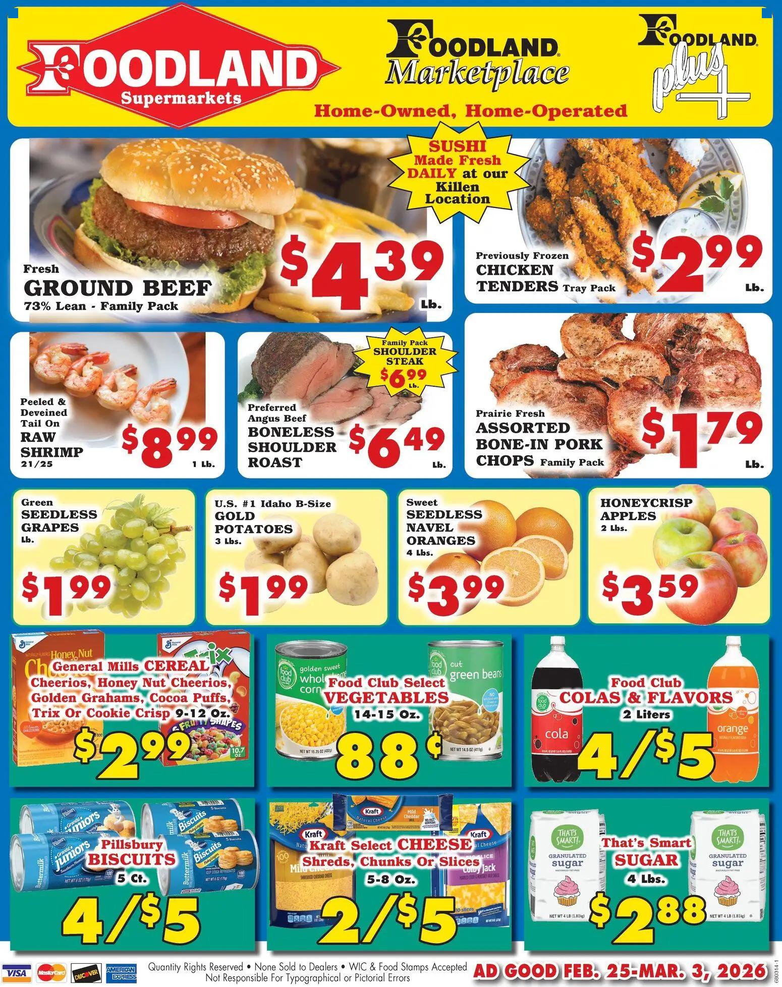 foodland - Foodland Weekly Ad - Supermarkets - 02/25 - 03/03 2026
