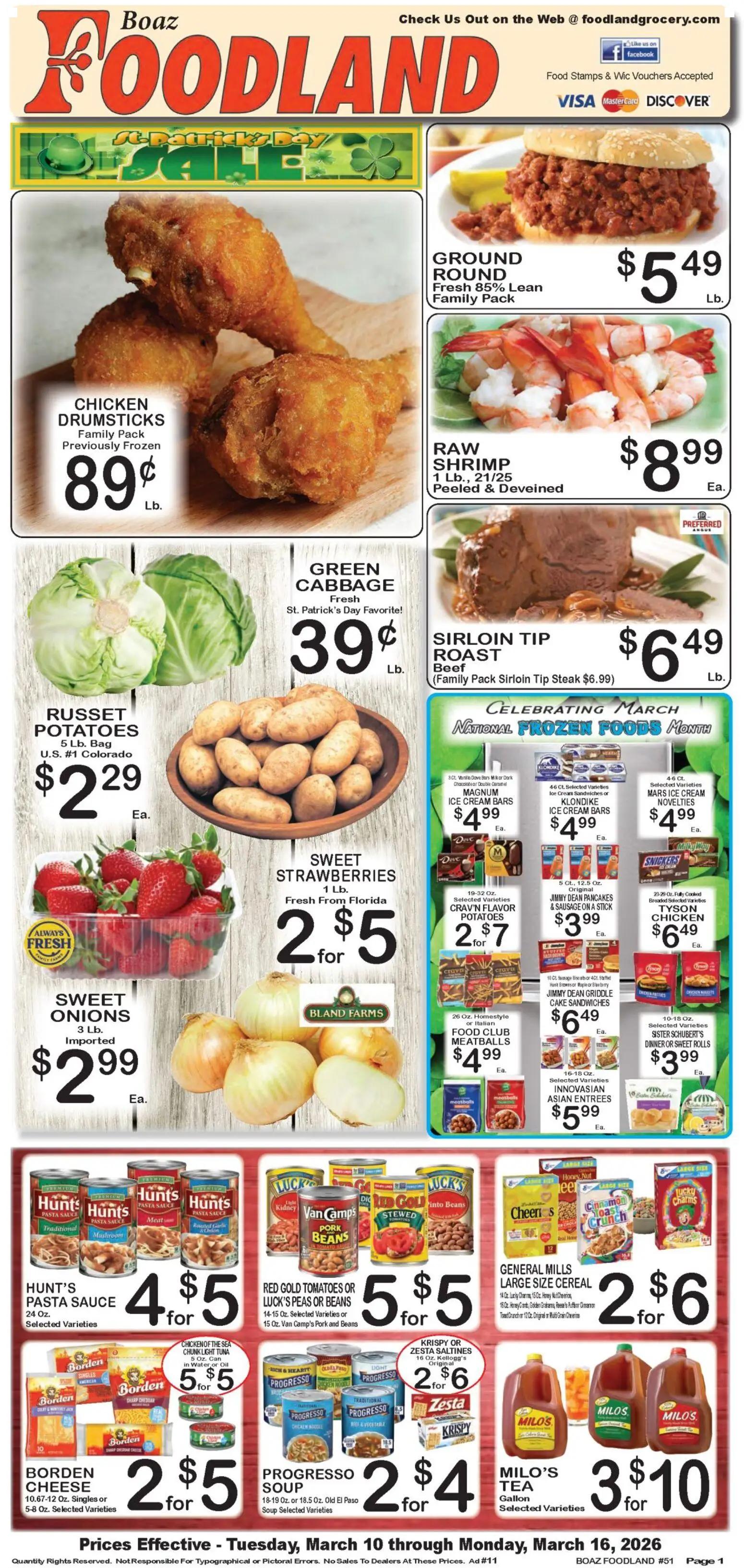 foodland - Foodland Weekly Ad - 03/10 - 03/16 2026