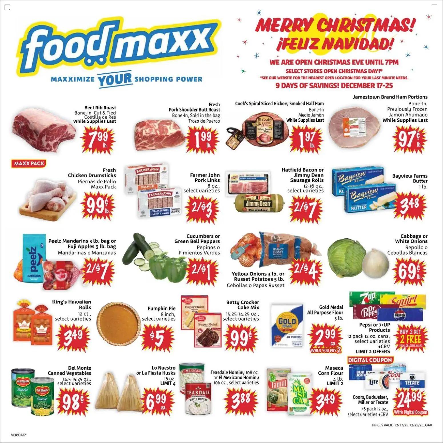 foodmaxx - FoodMaxx Weekly Ad - 12/17 - 12/25 2025
