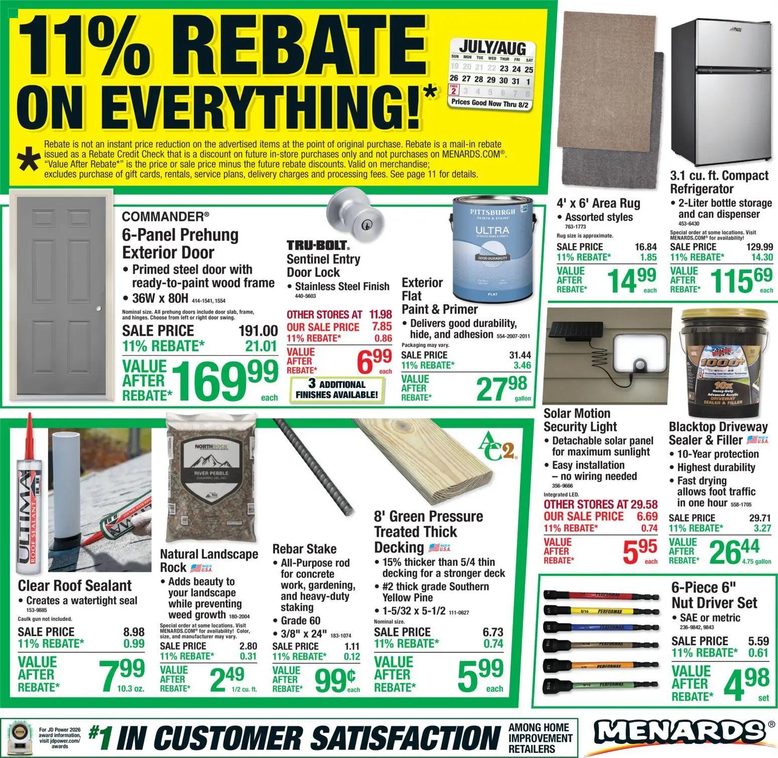 menards - Menards Weekly Ad - 07/23 - 08/02 2026