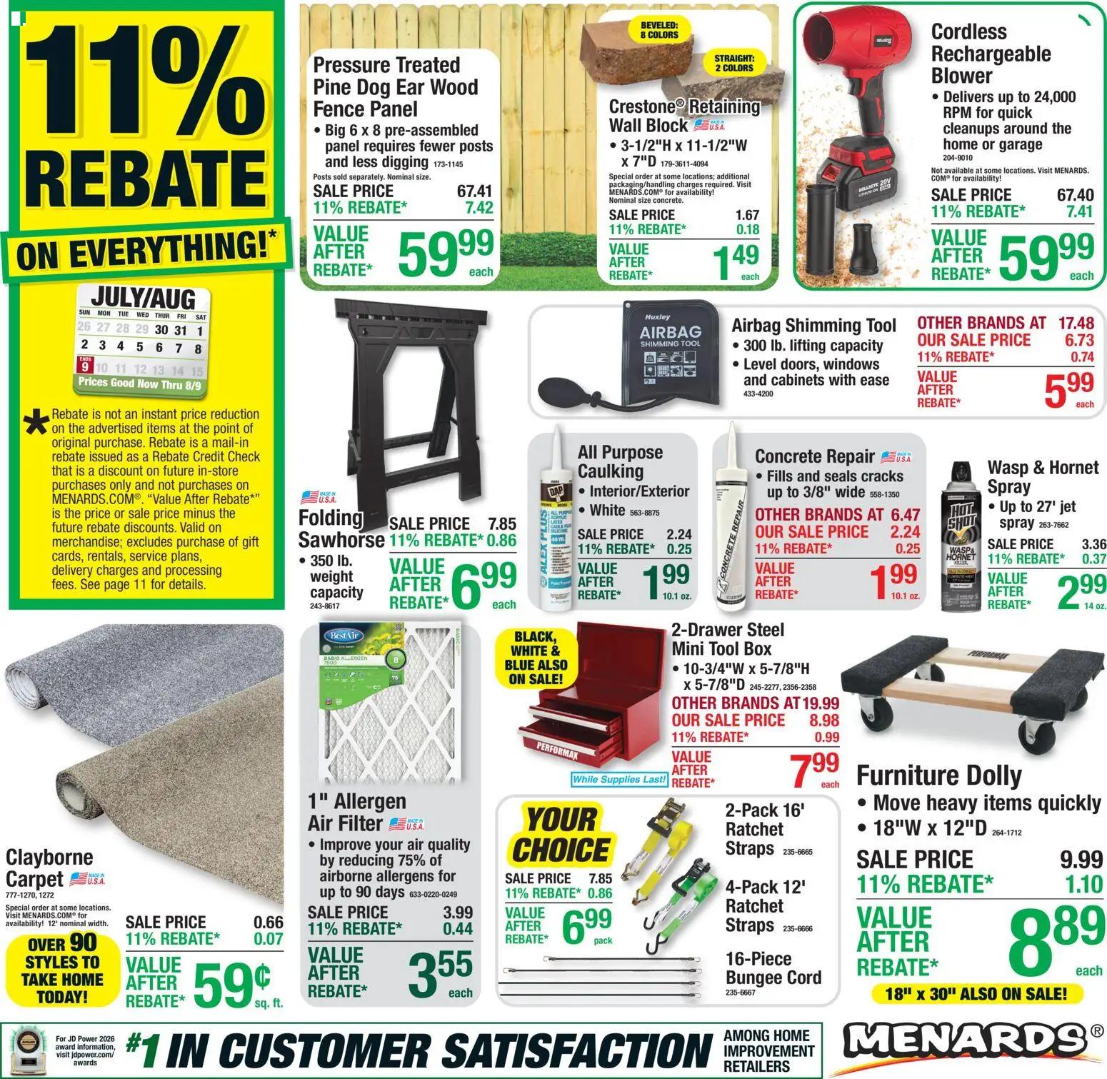 menards - Menards - Weekly Ad - 07/29 - 08/10 2026 - page: 1
