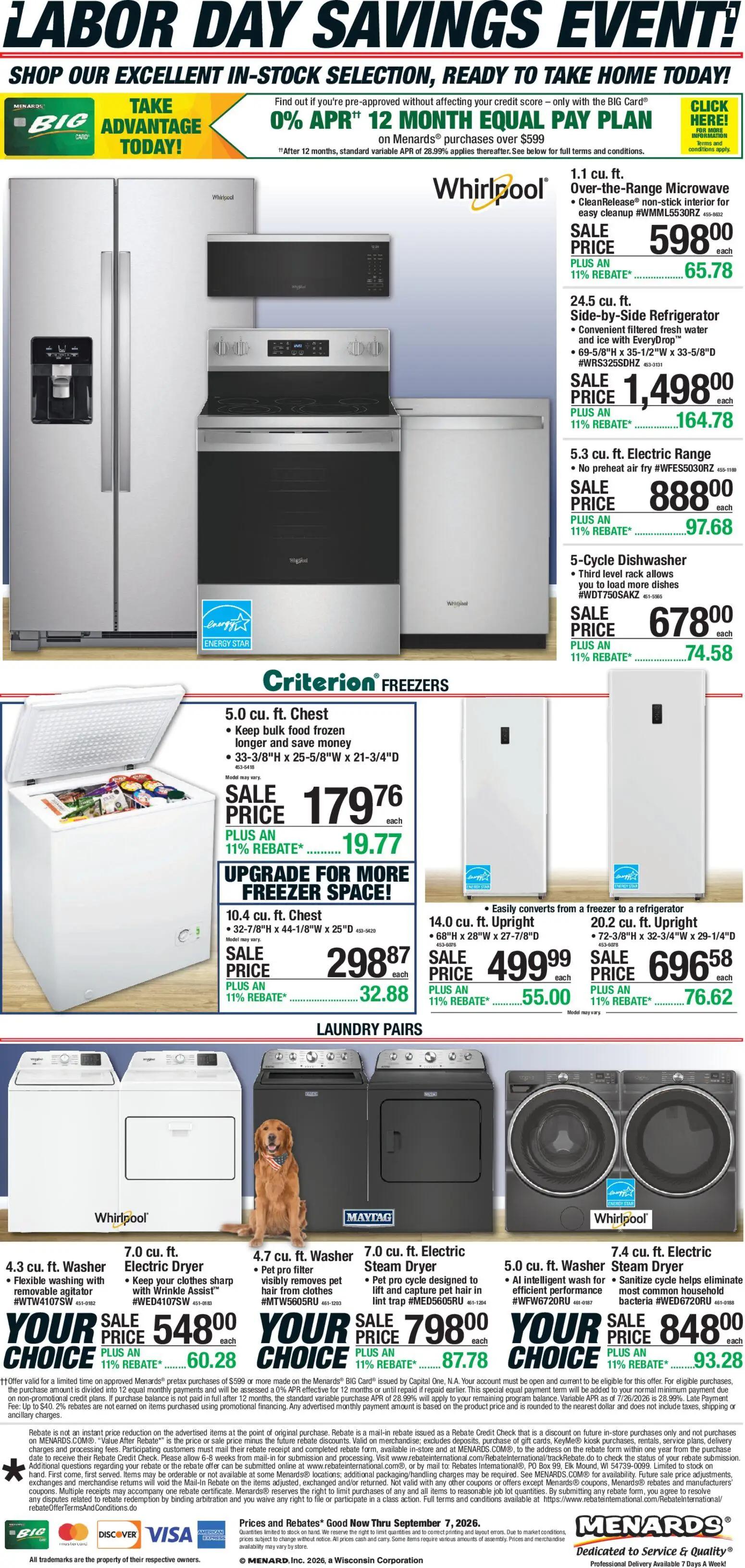 menards - Menards Ad - 08/26 - 09/07 2026